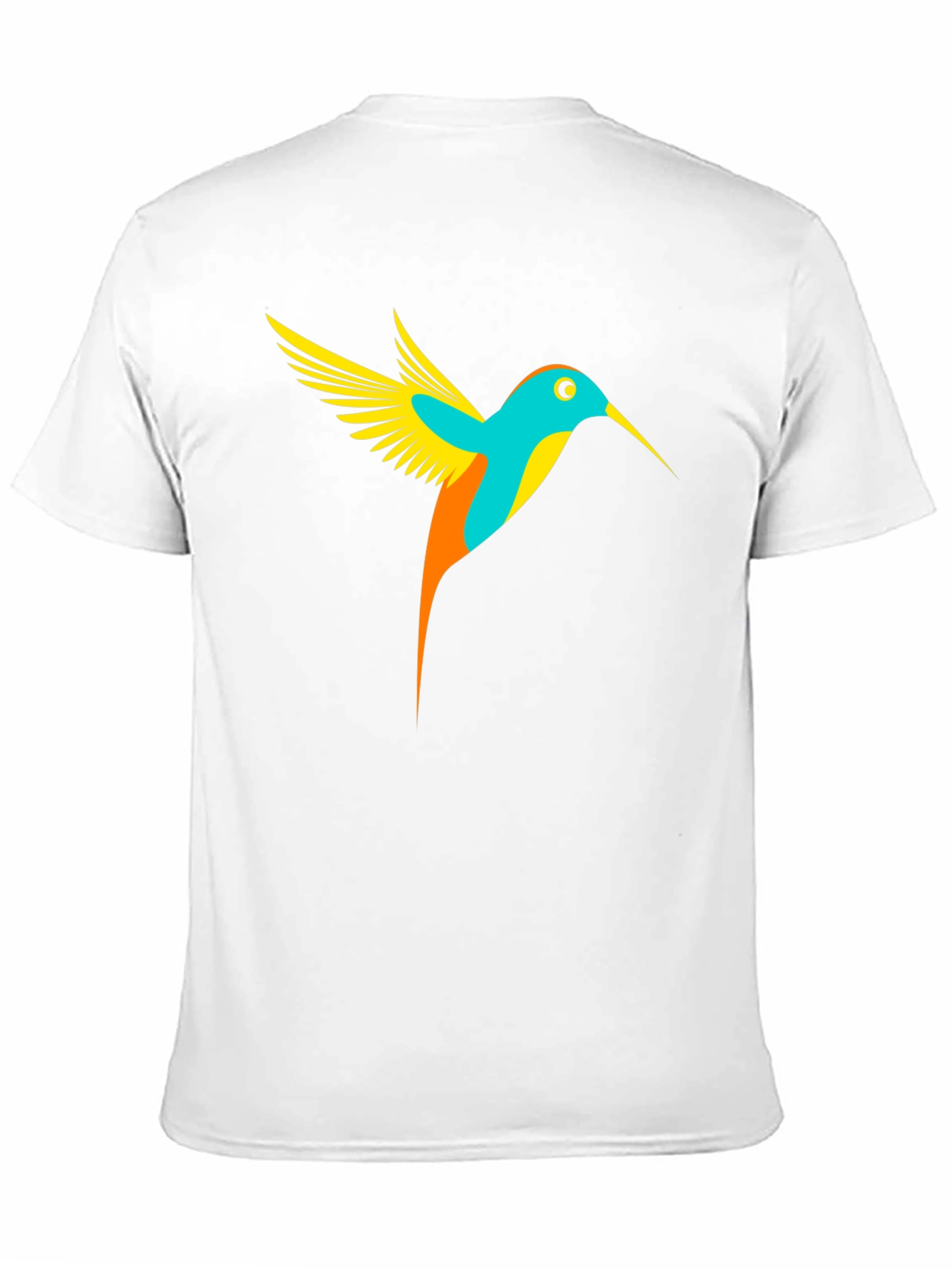 Black Hummingbird Graphic Tee - Black Casual T-Shirt view 11