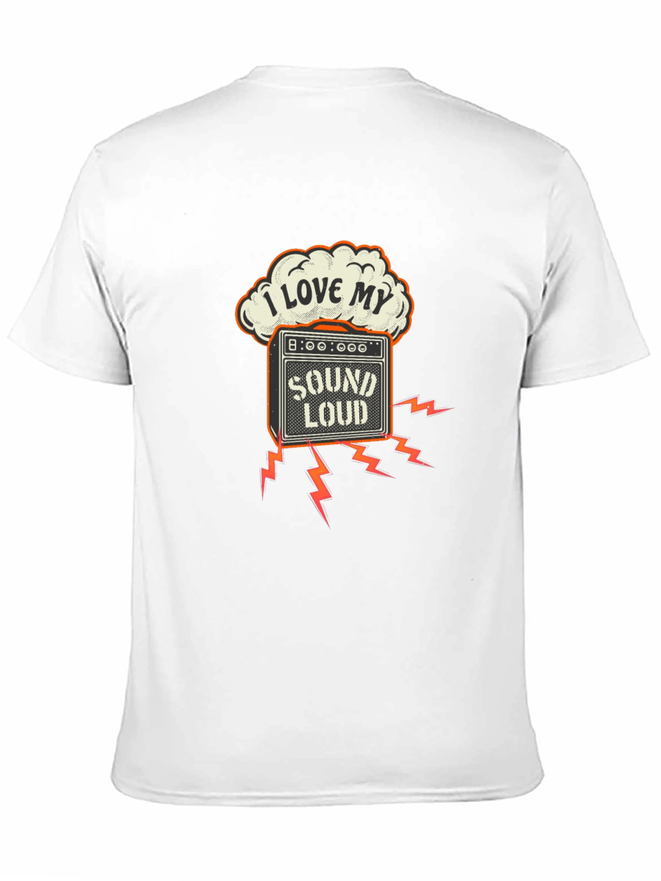 Black I Love My Sound Loud Black T-Shirt view 11