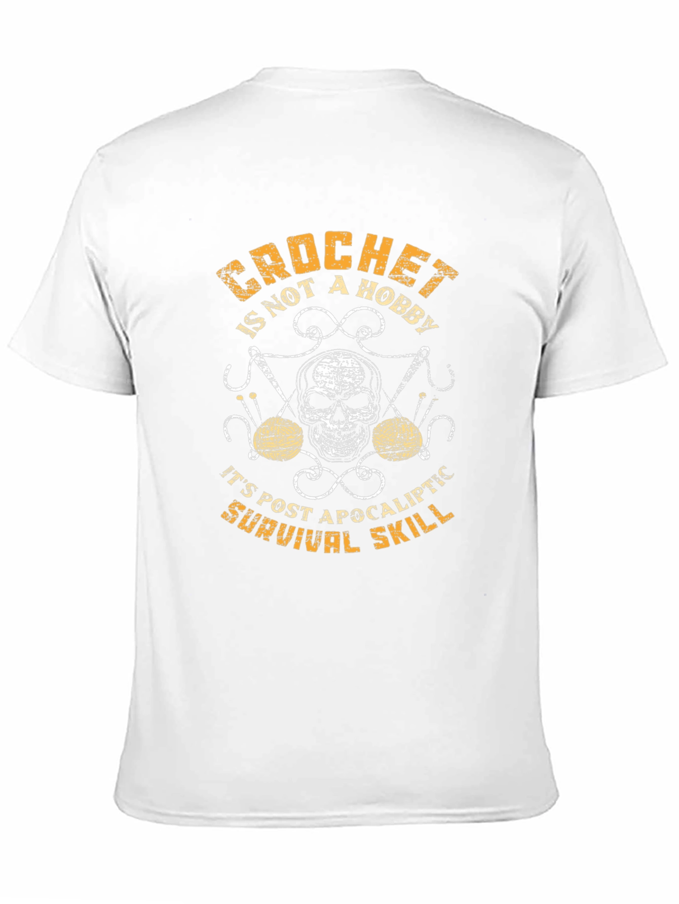 Black Crochet Survival Skill Graphic Tee view 11