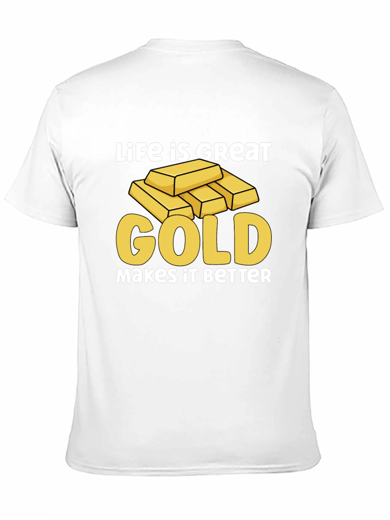 Black Life is Great Gold Makes it Better T-Shirt view 11