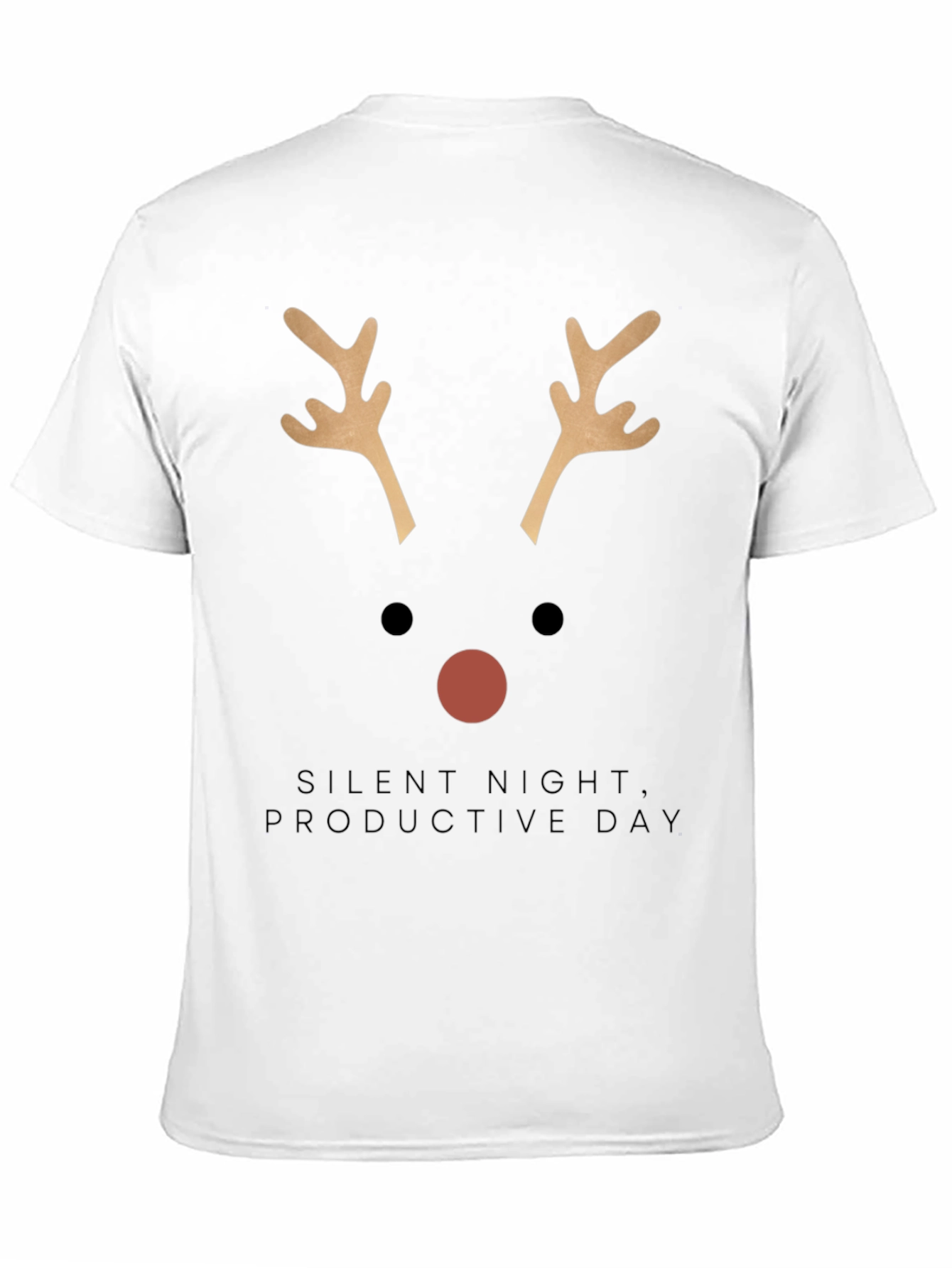Black Holiday Reindeer T-Shirt view 11