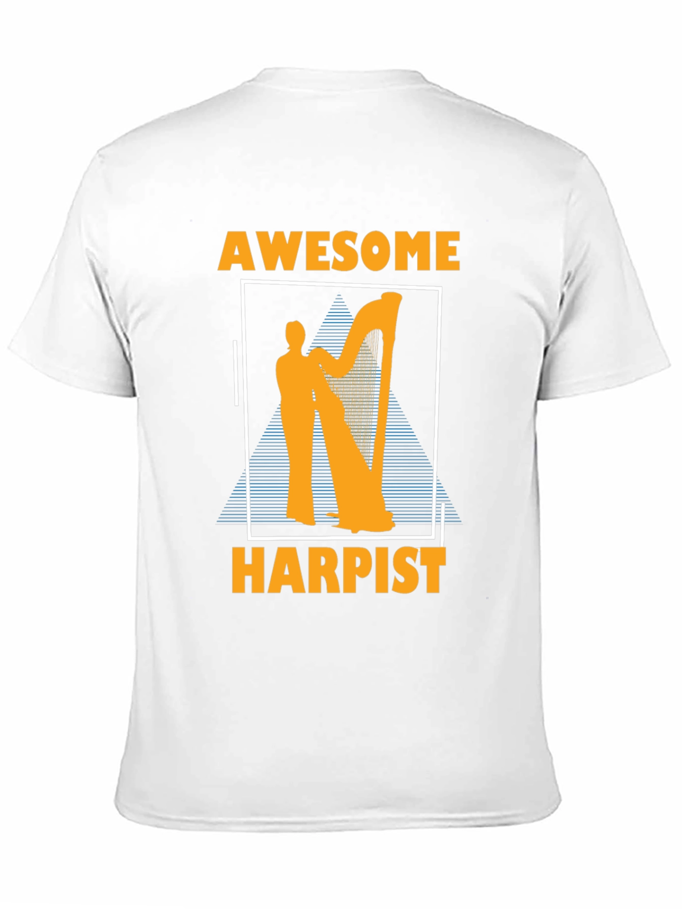 Black Awesome Harpist Graphic T-Shirt Musician Tee view 11