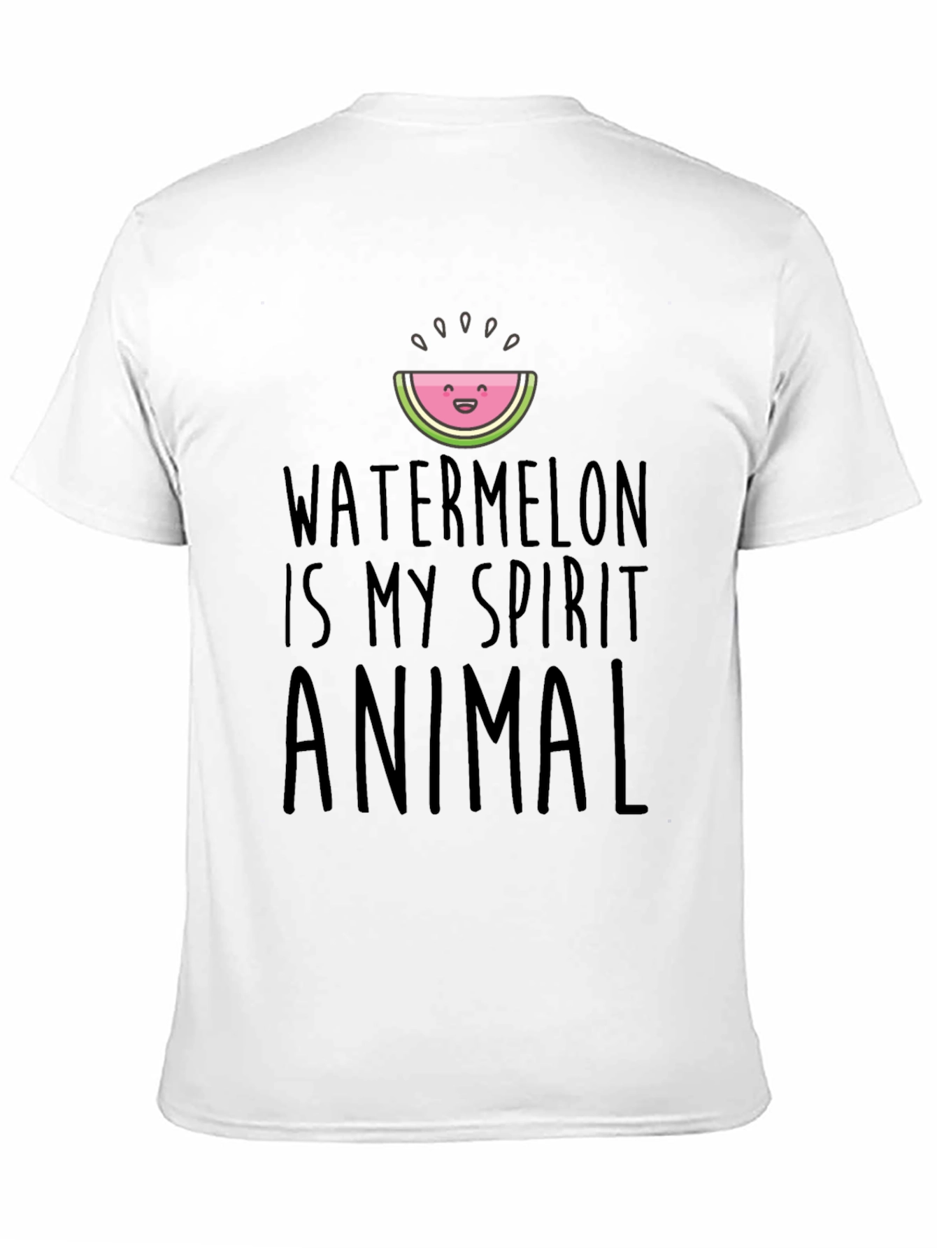 Black Watermelon Spirit Animal Graphic Tee view 11