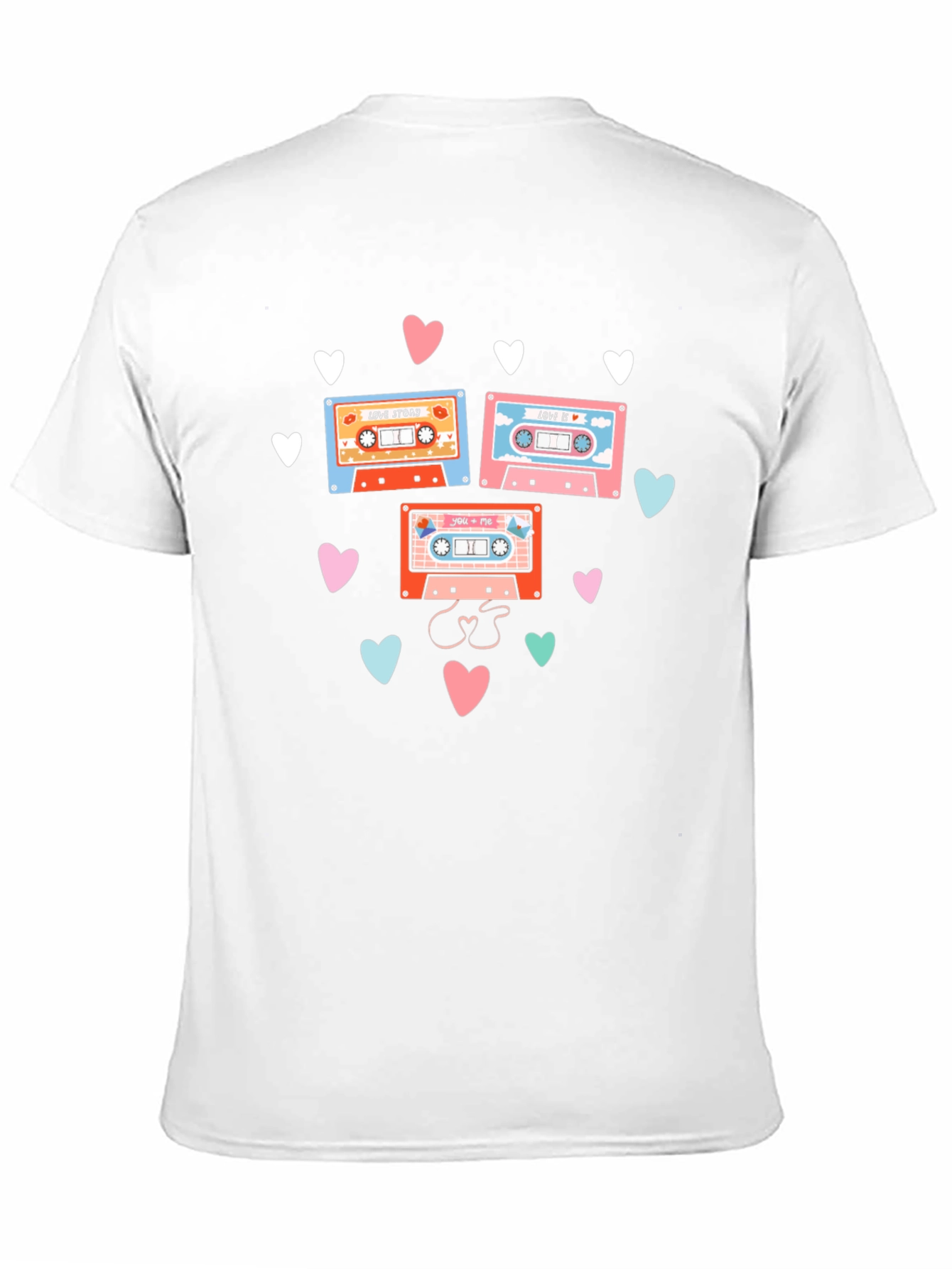 Black Retro Mixtape Love Story Graphic Tee view 11