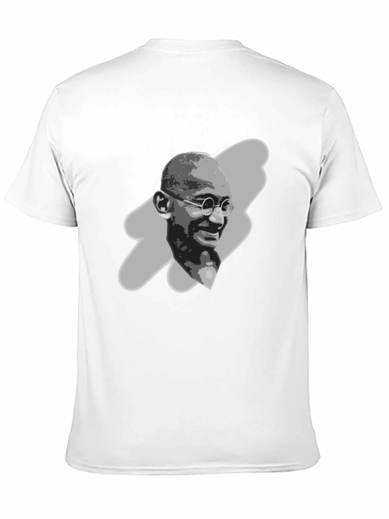 Black Gandhi Portrait Graphic Tee - Black T-Shirt view 11