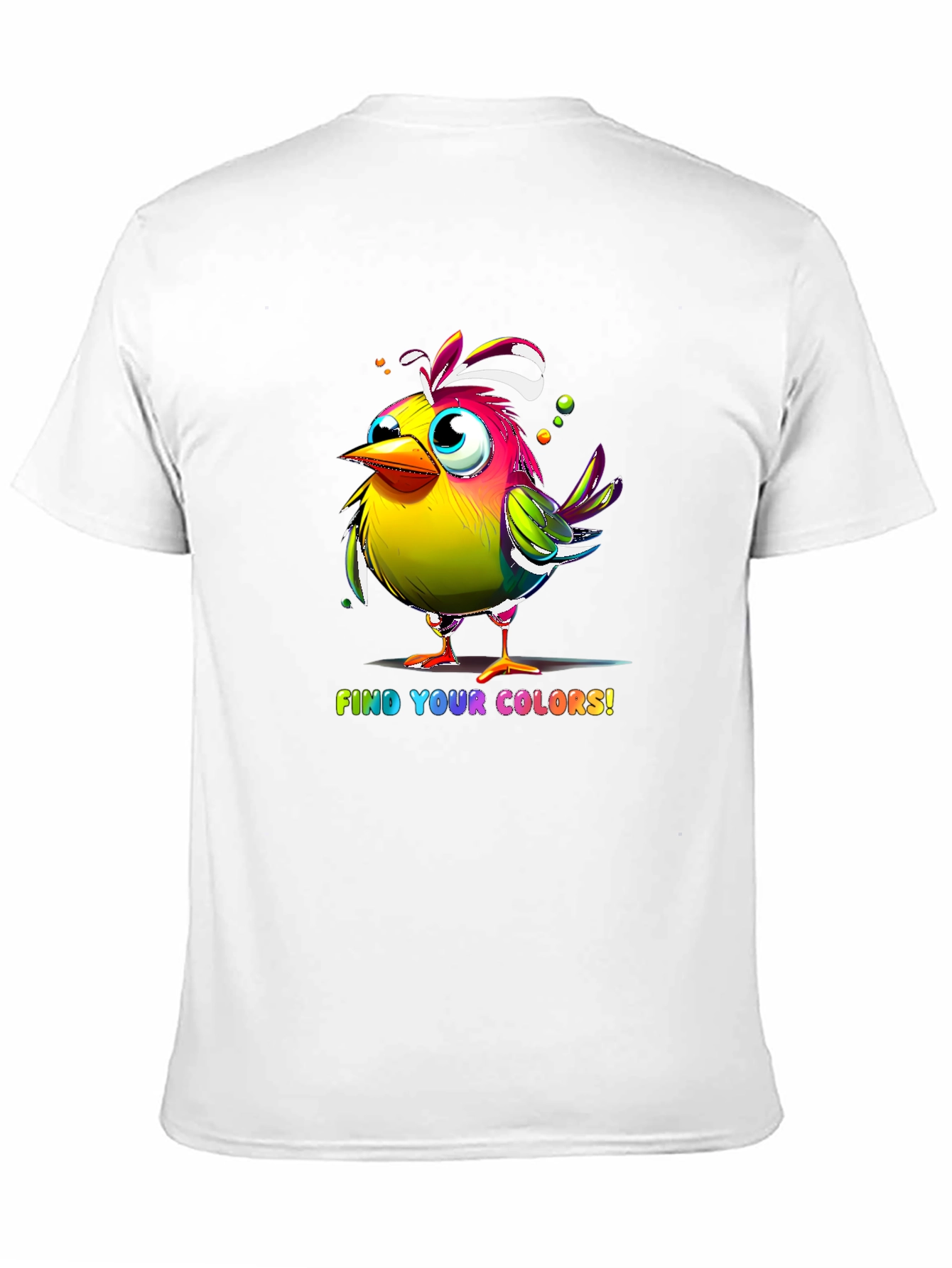 Black Colorful Bird T-Shirt - Find Your Colors view 11