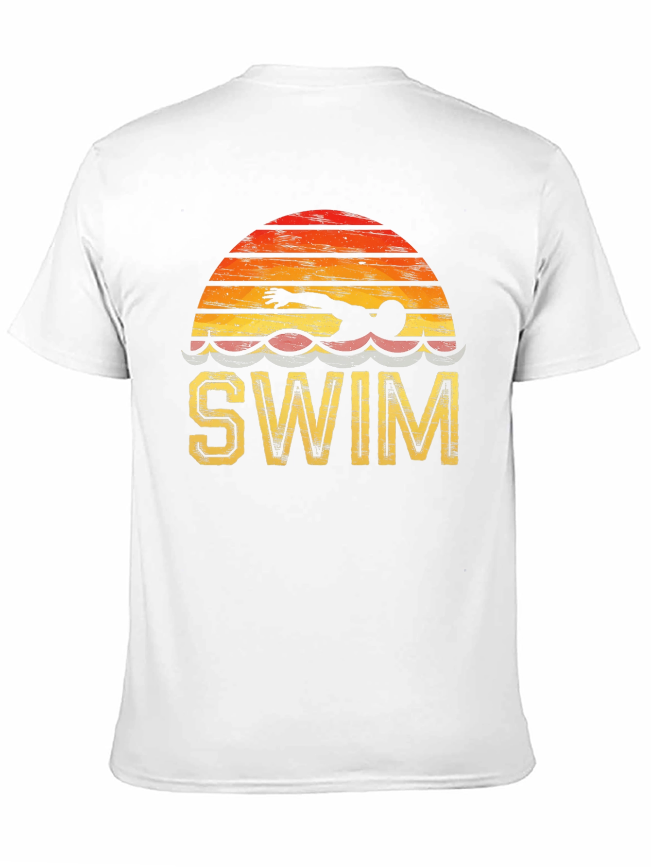 Retro Swim T-Shirt - Vintage Style Swimmer Tee - 11