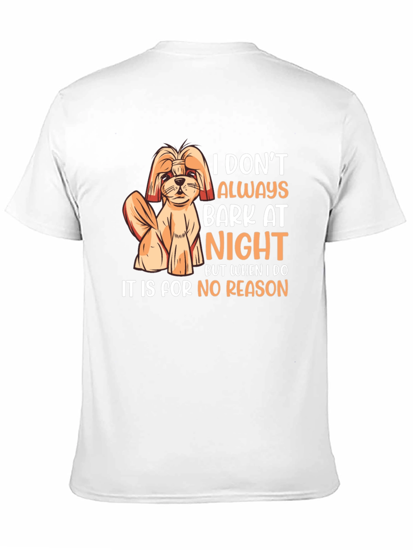 Black Funny Dog Barking Humor Graphic T-Shirt view 11