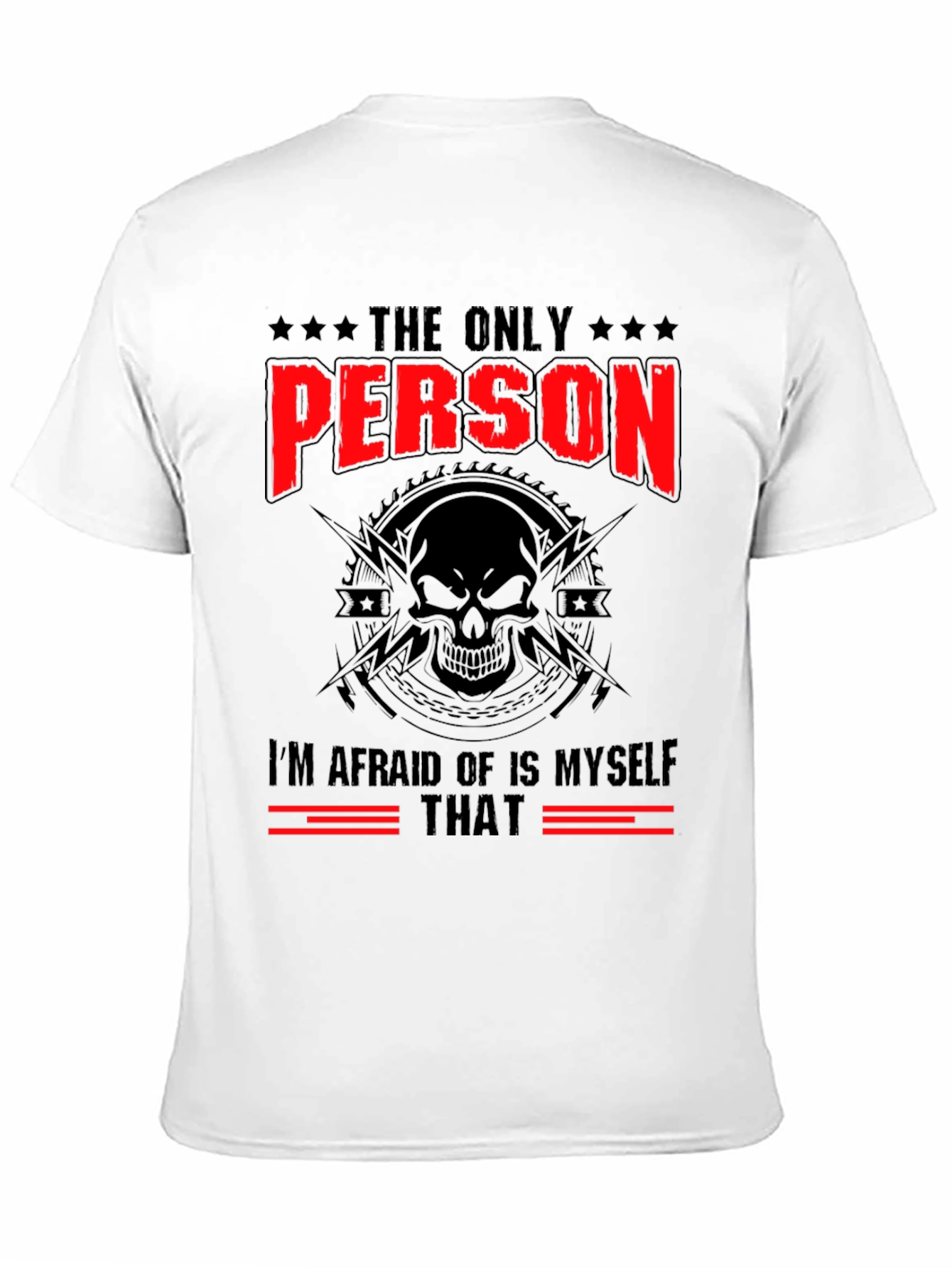 Black The Only Person Graphic Black Tee view 11