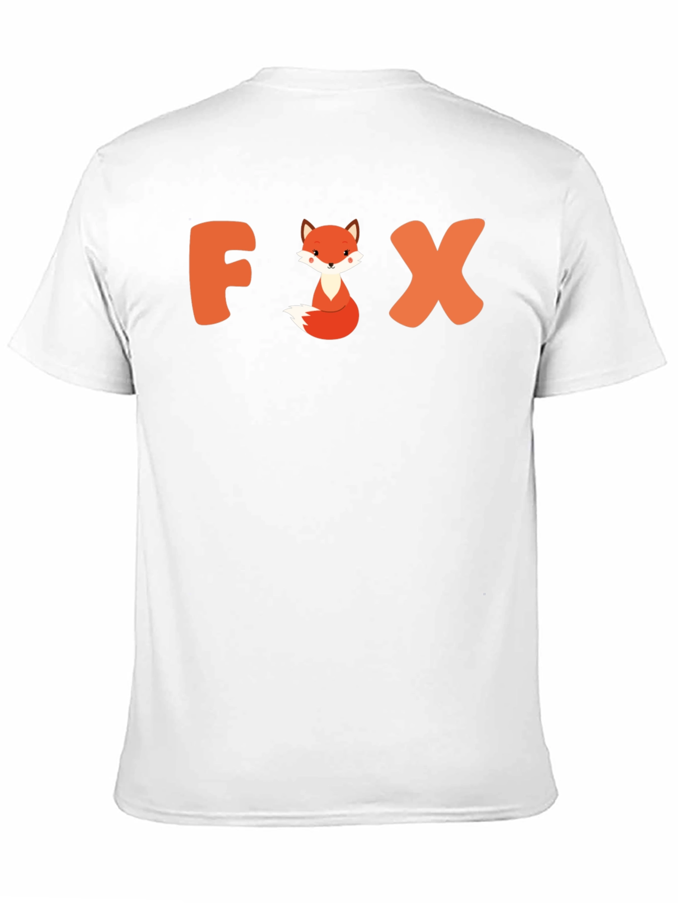 Black Cute Fox Graphic Tee - Unisex Black T-Shirt view 11
