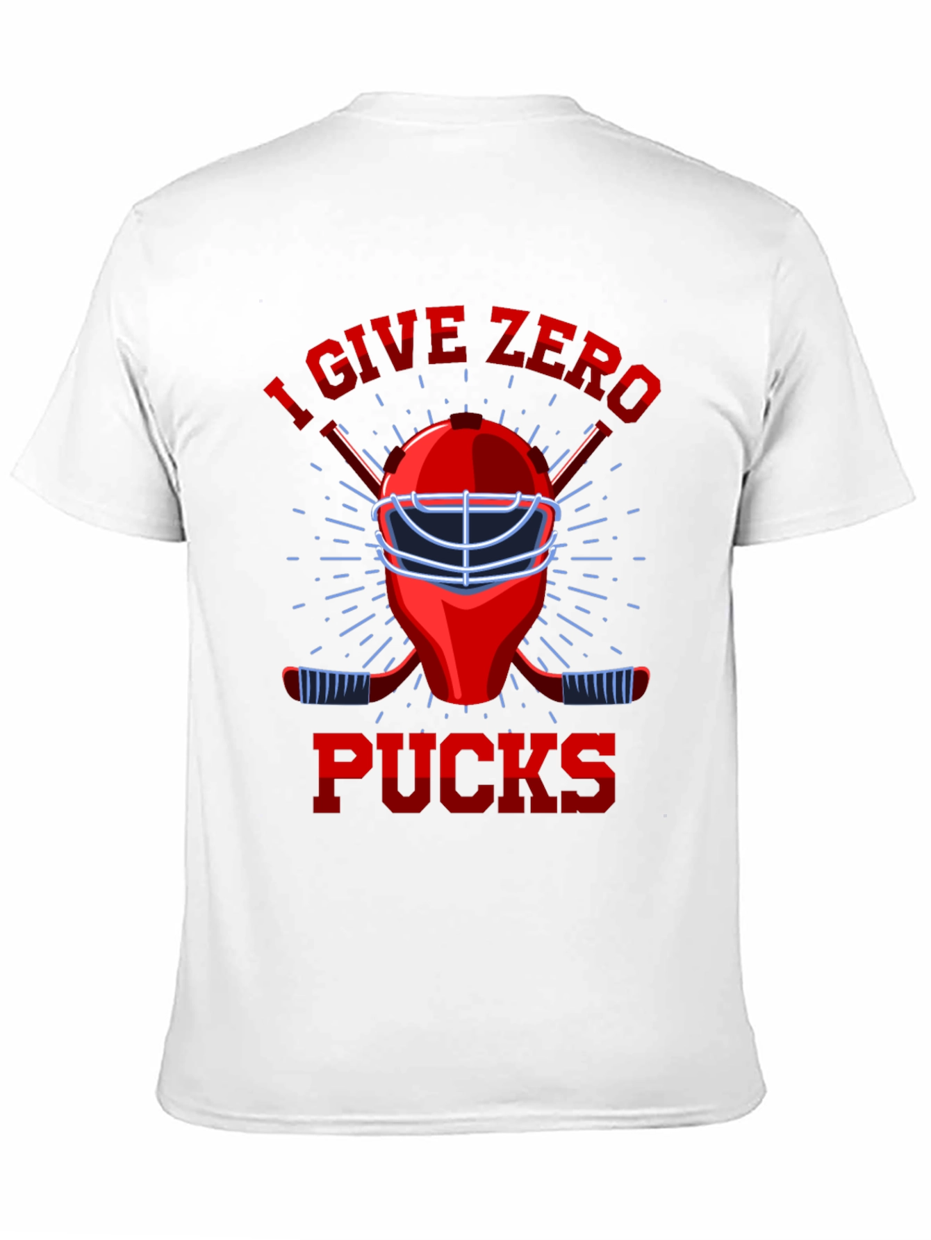 Black I Give Zero Pucks T-Shirt - Hockey Lover Tee view 11