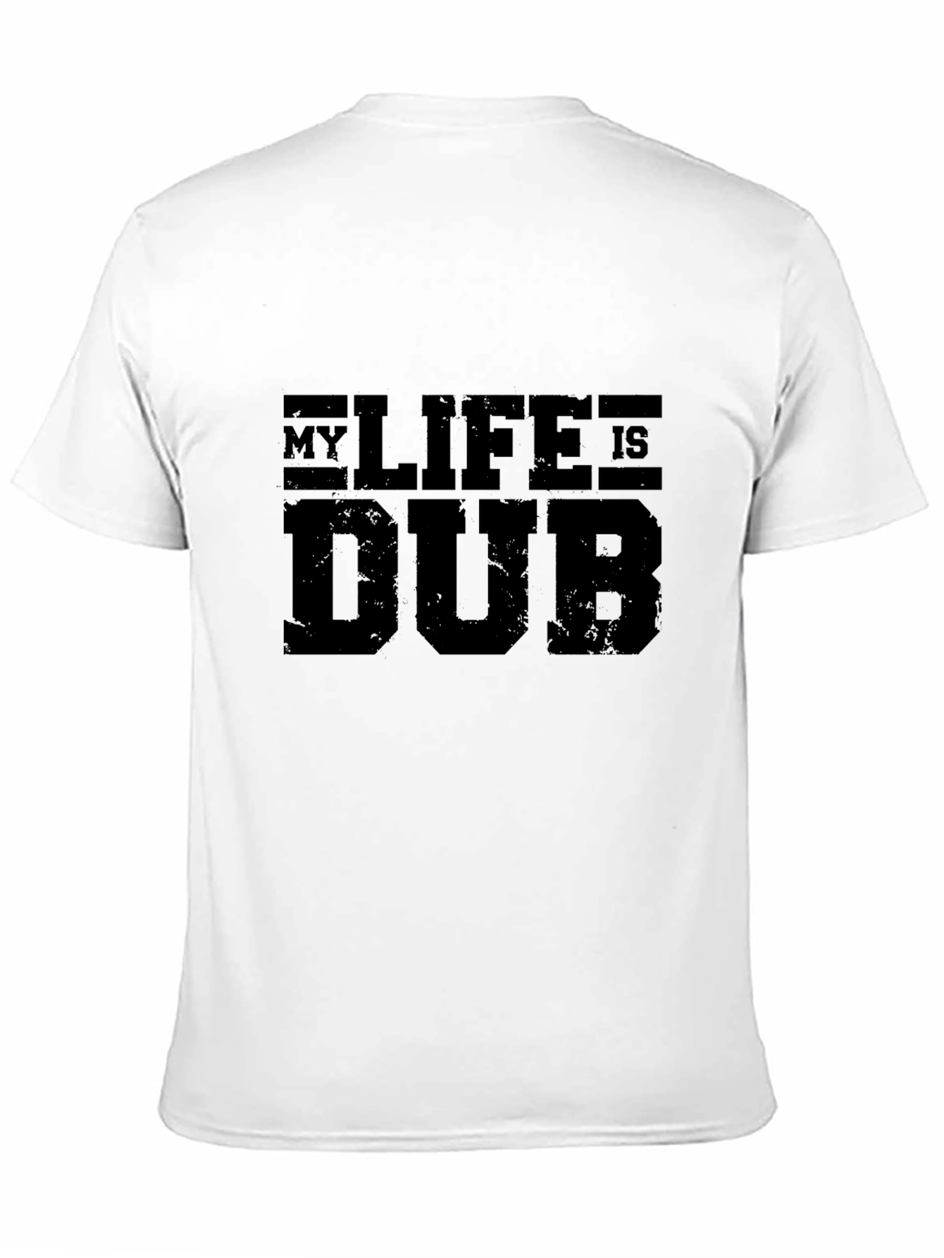 Black My Life is Dub T-Shirt - Black Graphic Tee view 11