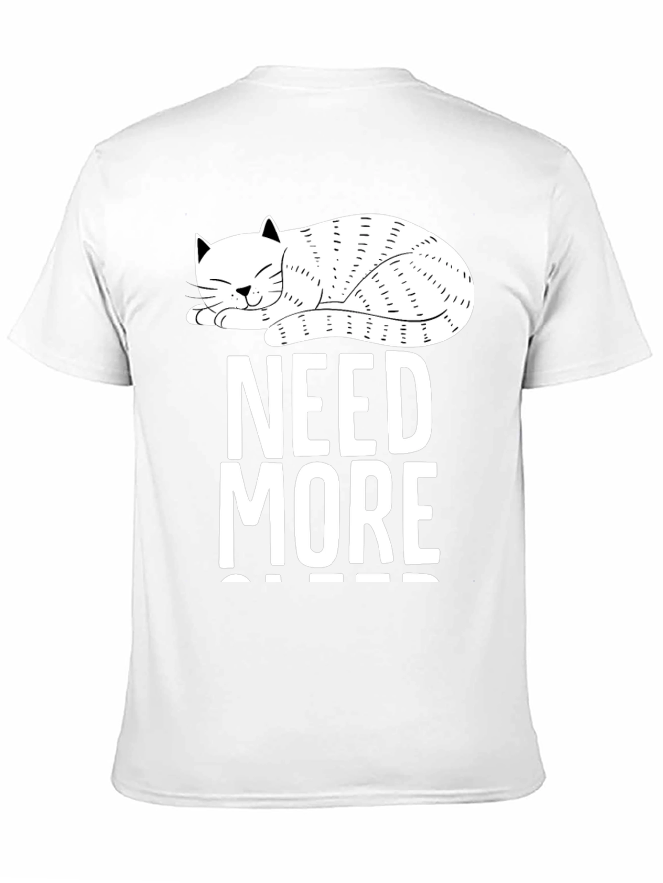 Black Need More Cats T-Shirt - Novelty Cat Lover Tee view 11
