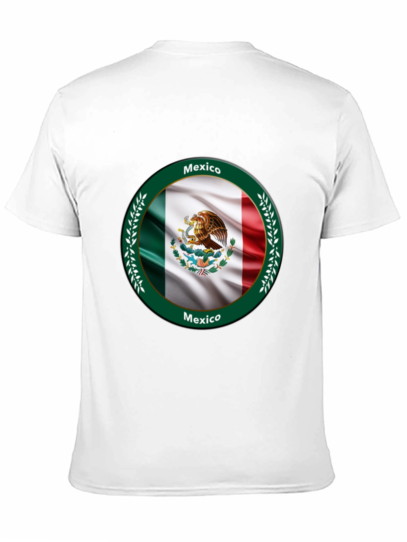 Black Mexico Flag Black T-Shirt view 11