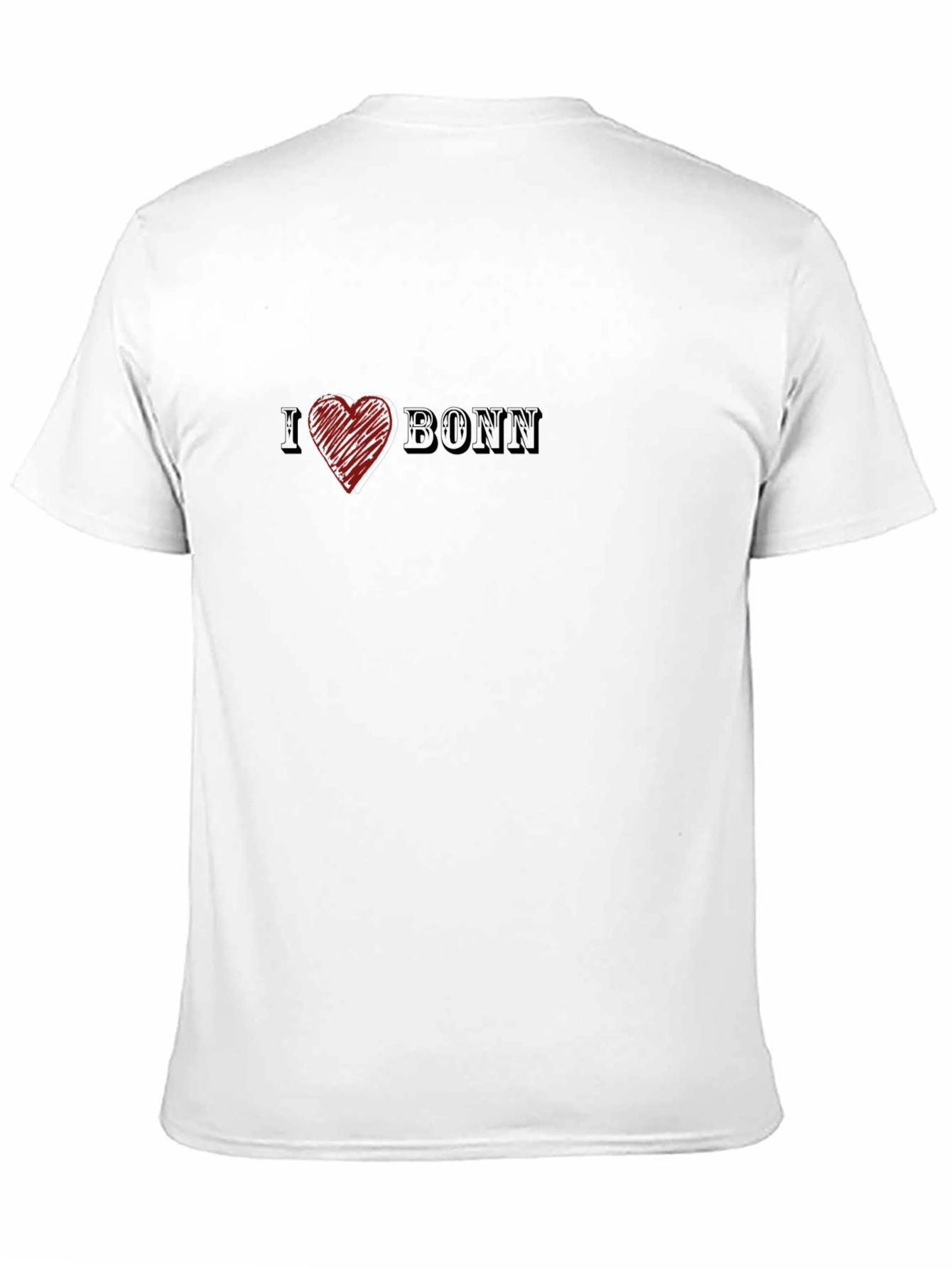 I Heart Bonn Black T-Shirt for Men - 11