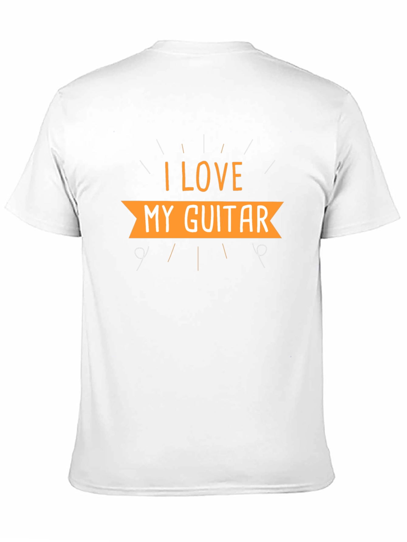 Black I Love My Guitar Black T-Shirt view 11