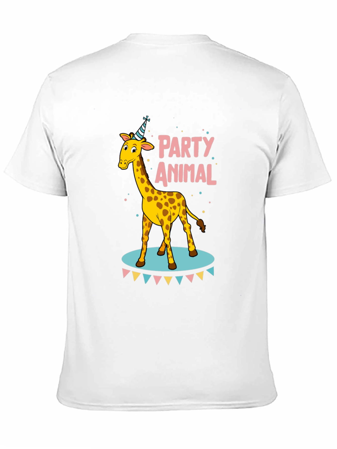 Black Party Animal Giraffe T-Shirt view 11