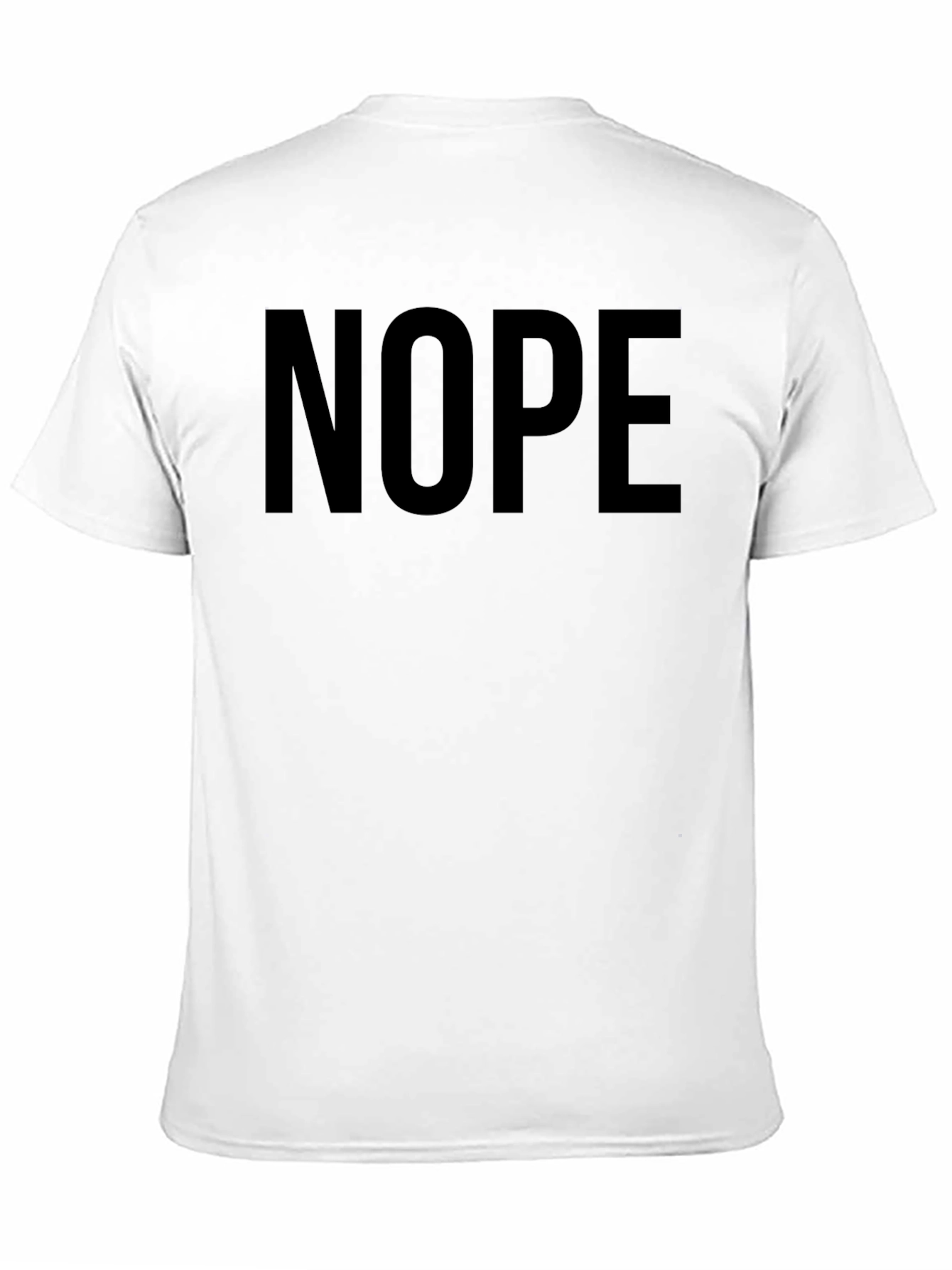 Black Nope Graphic Tee - Black Cotton Blend Crewneck view 11