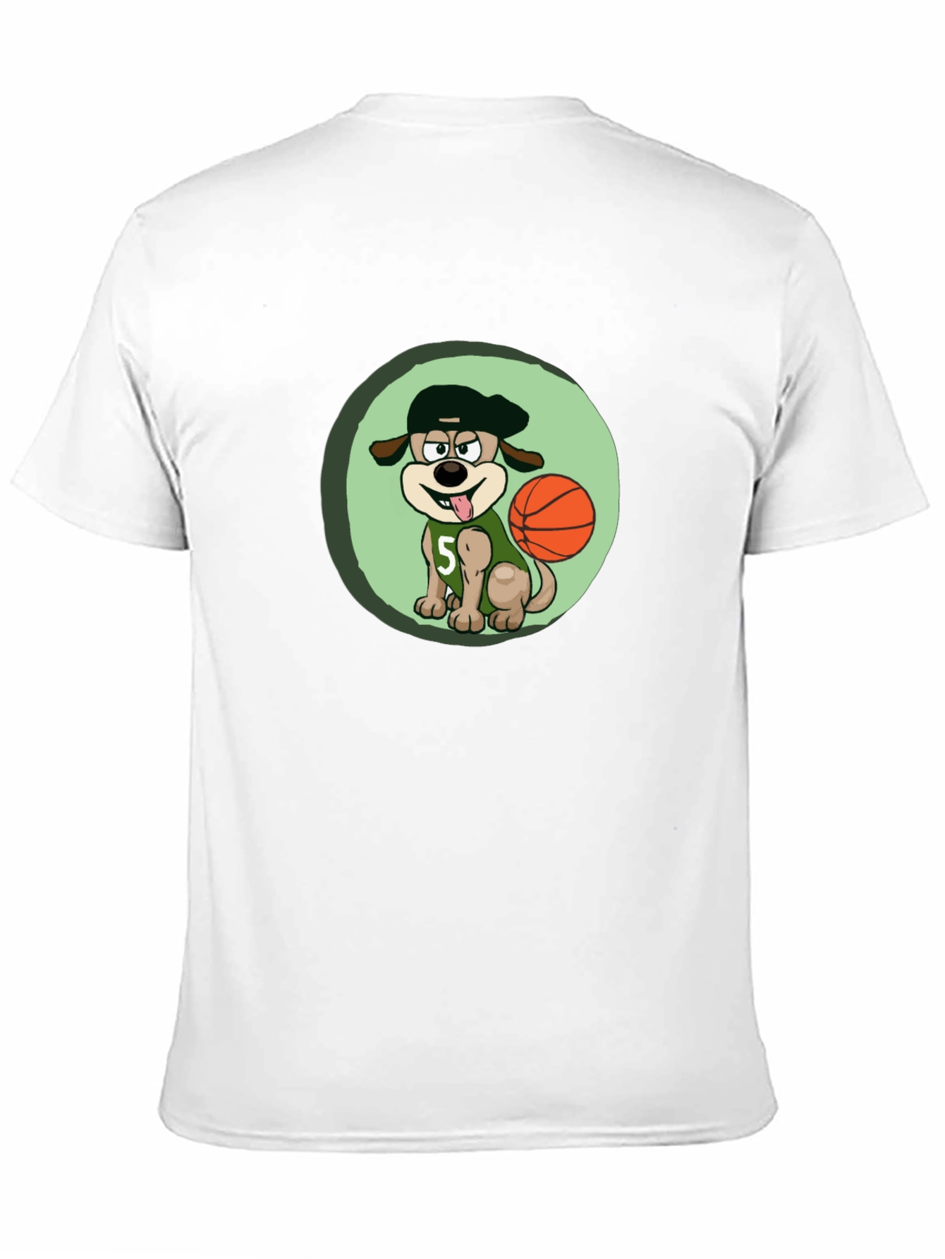 Black Dog Basketball Player T-Shirt view 11