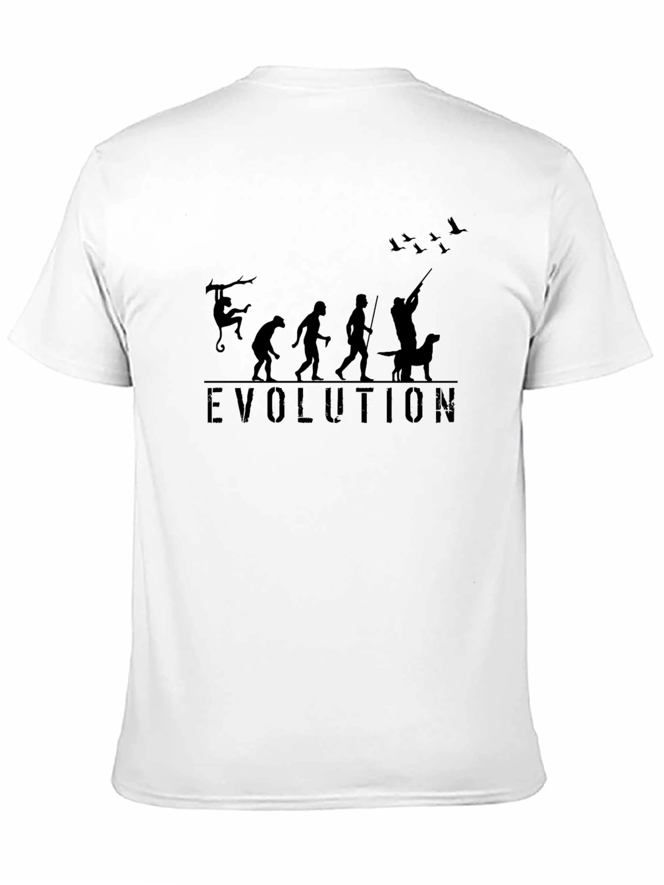 Black Evolution Hunter Graphic T-Shirt view 11