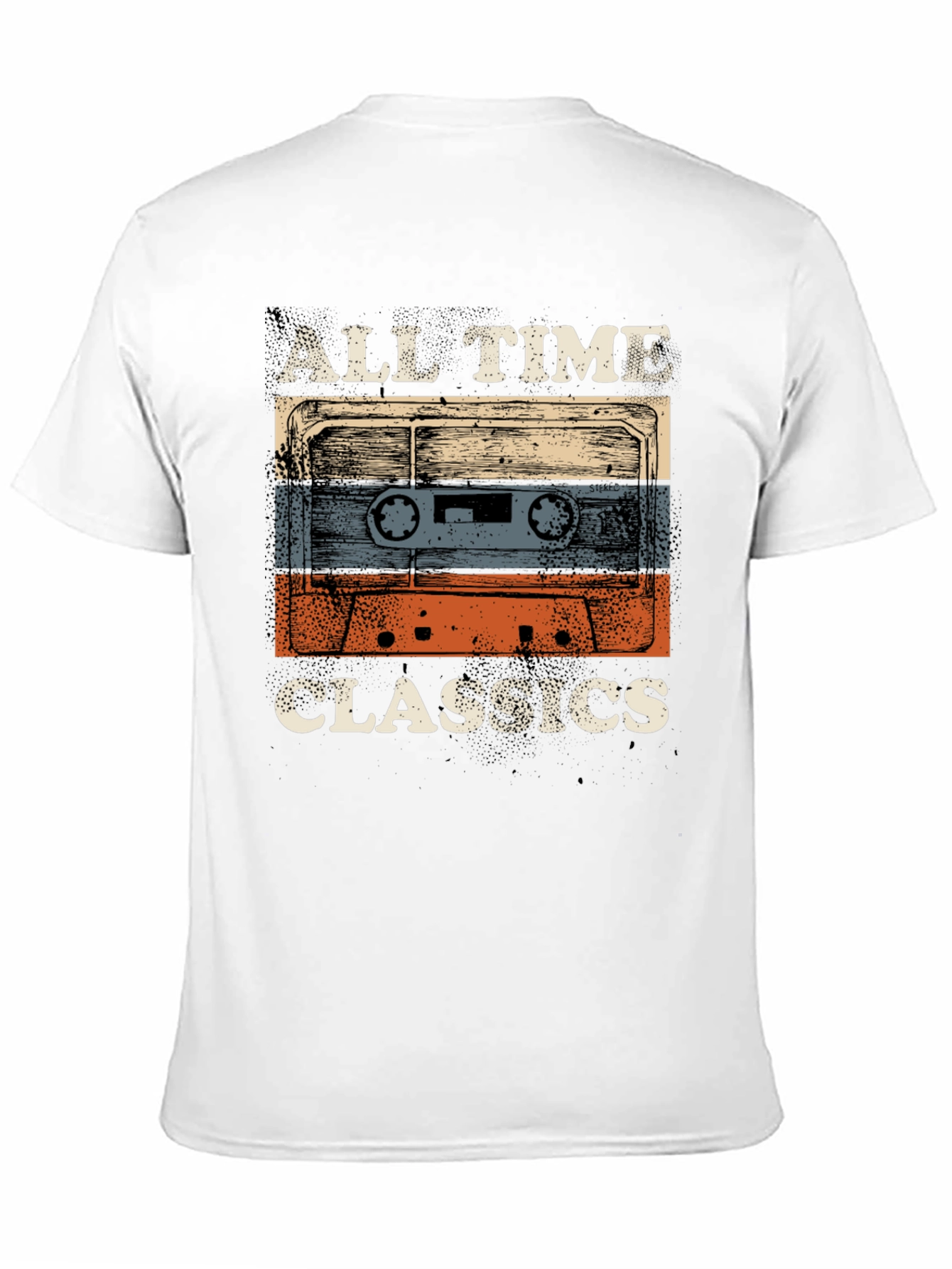 Black Vintage Cassette Tape Graphic Tee view 11