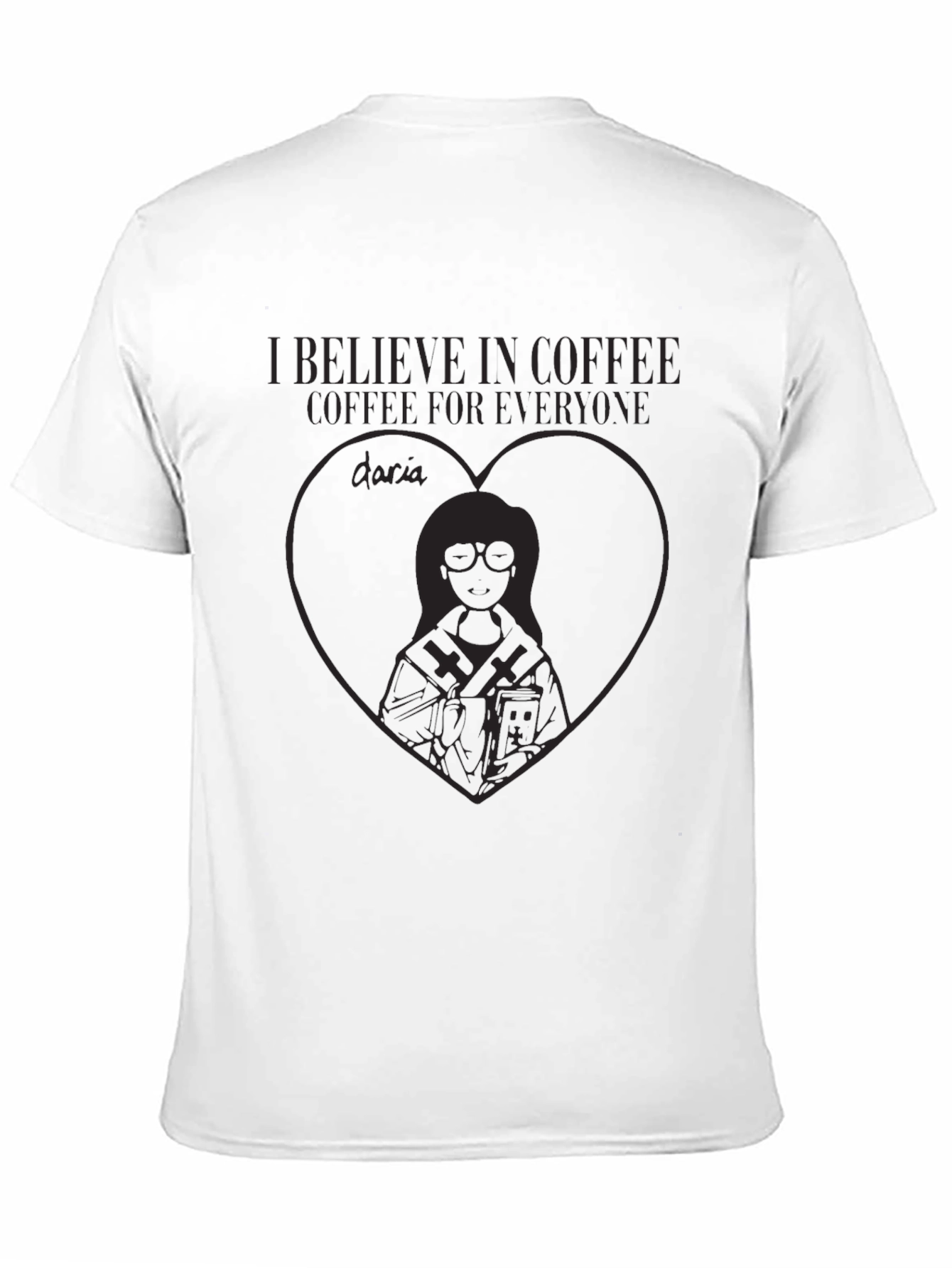 Black I Believe In Coffee Graphic T-Shirt view 11