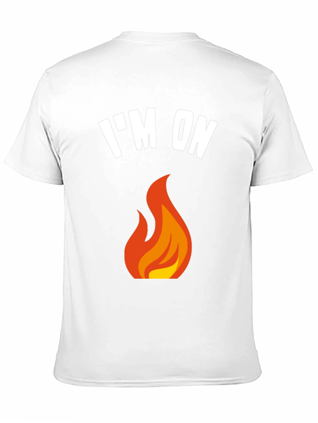 Black I'm On Fire Graphic T-Shirt - Black Crew Neck Tee view 11