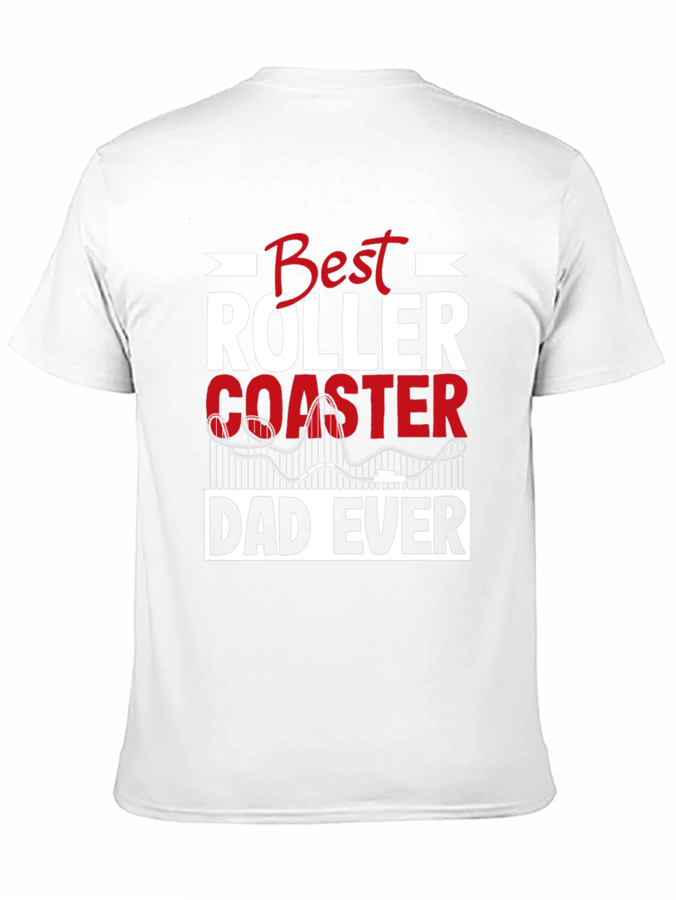 Black Best Roller Coaster Dad Ever T-Shirt view 11