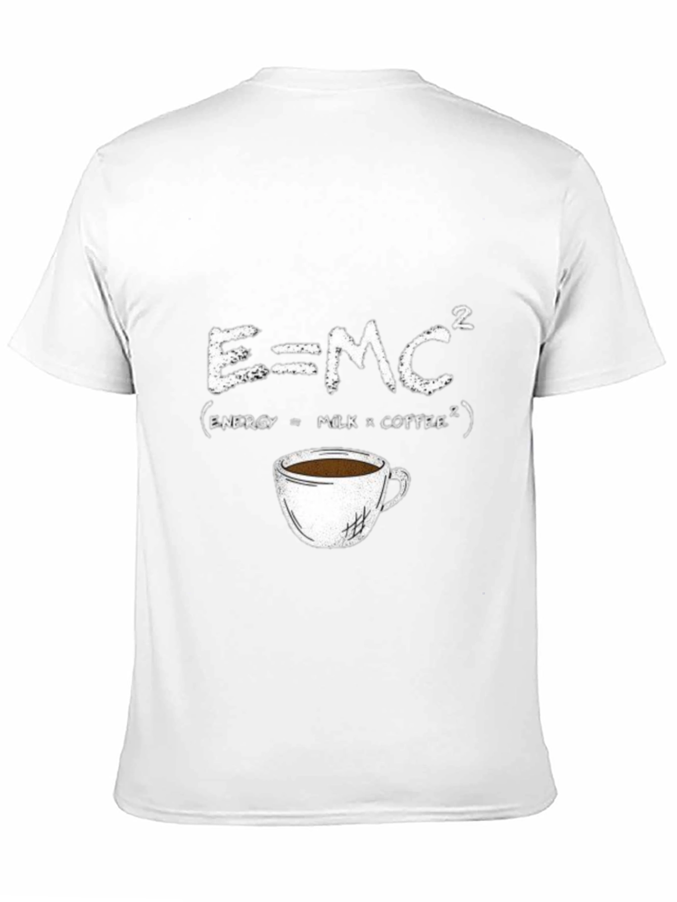 Black E=MC² Coffee T-Shirt - Energy Formula Tee view 11