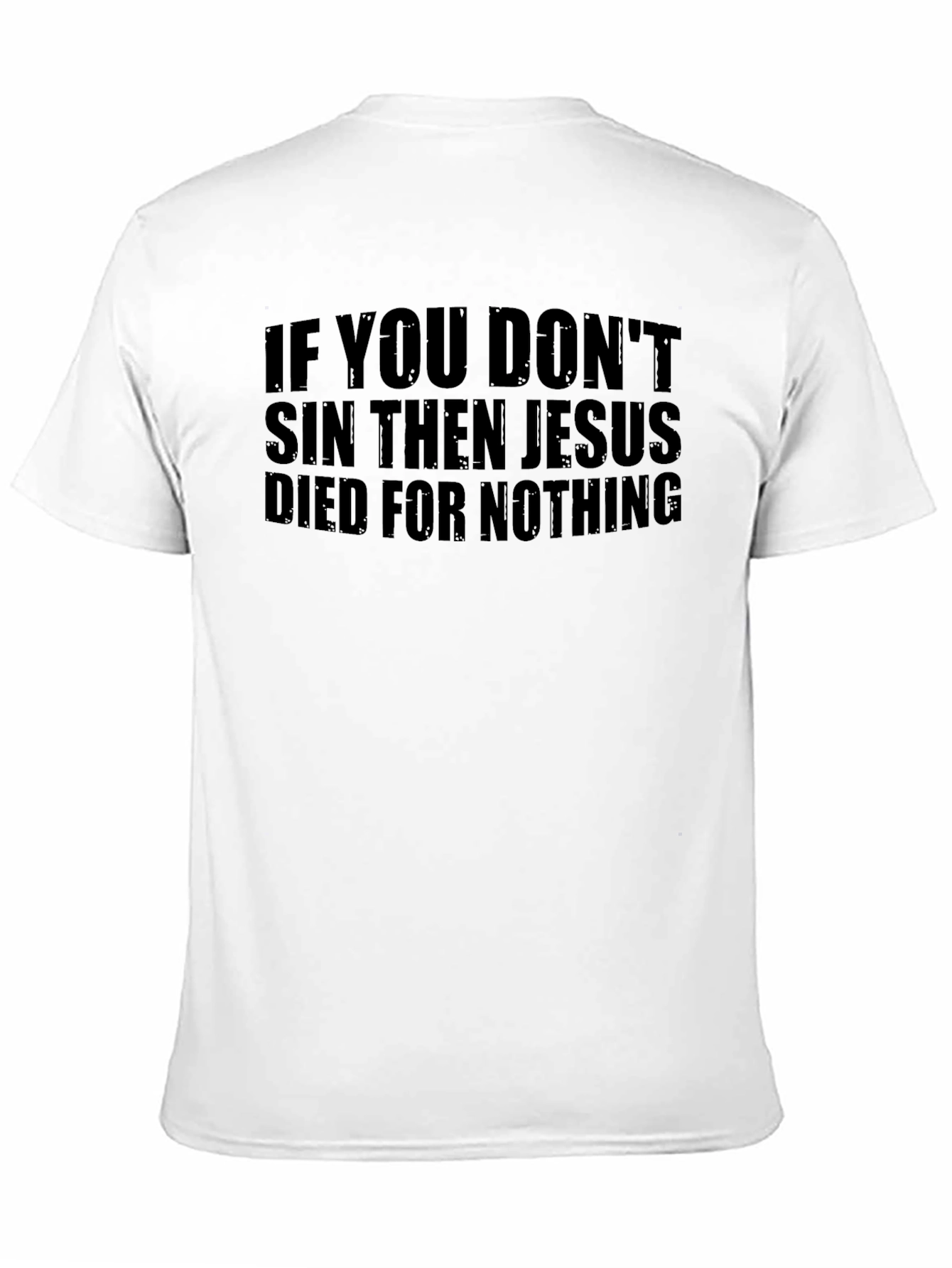 Black Jesus Died For Nothing Graphic Tee view 11
