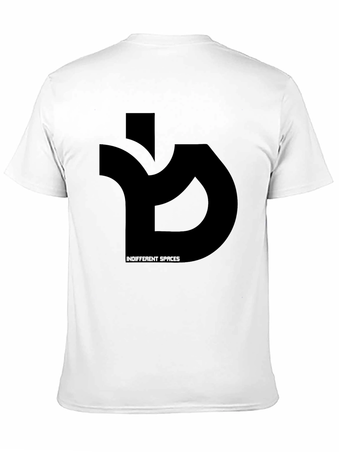 Black Indifferent Spaces Black Graphic Tee view 11