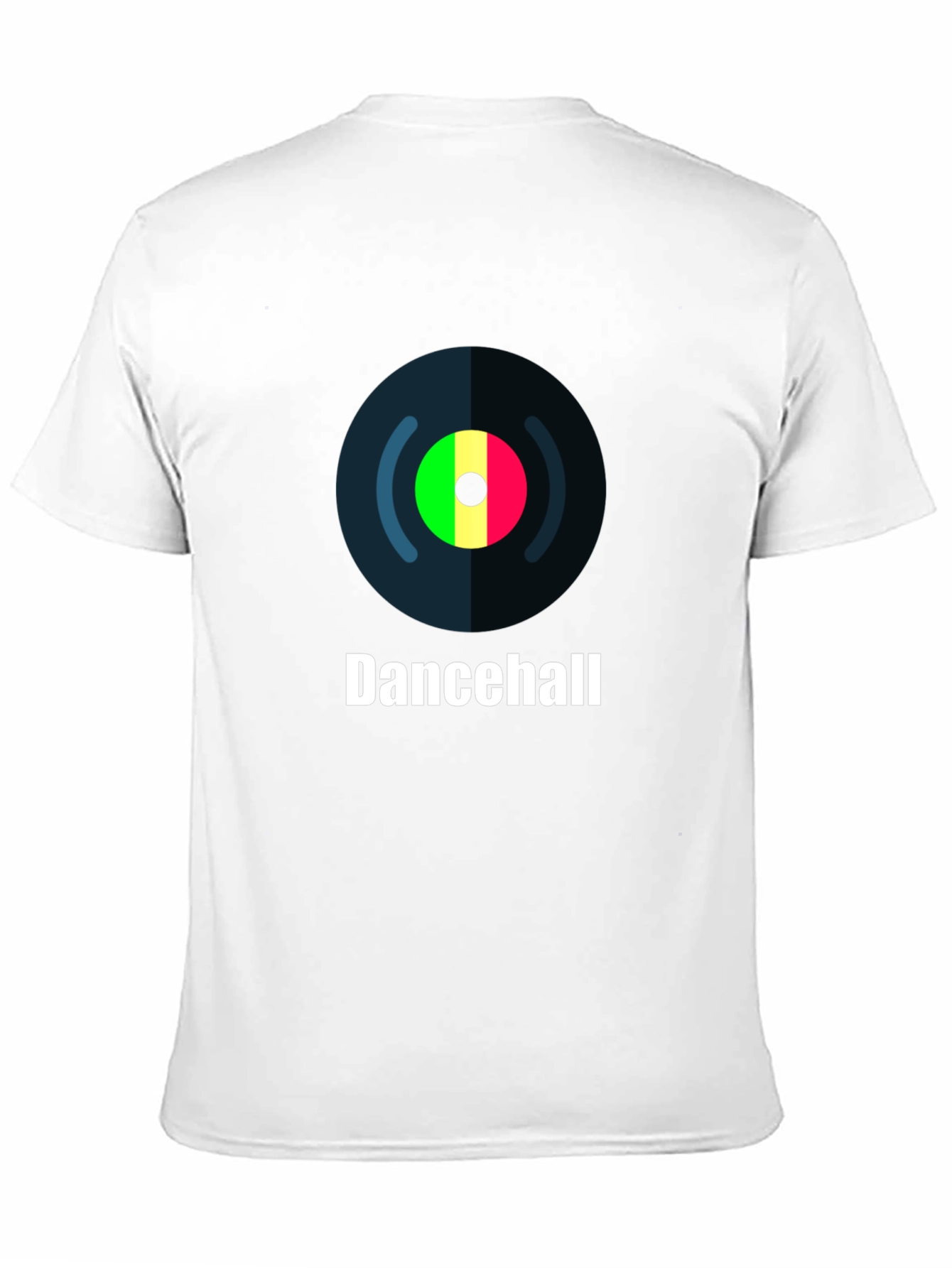 Black Dancehall Record Graphic T-Shirt view 11