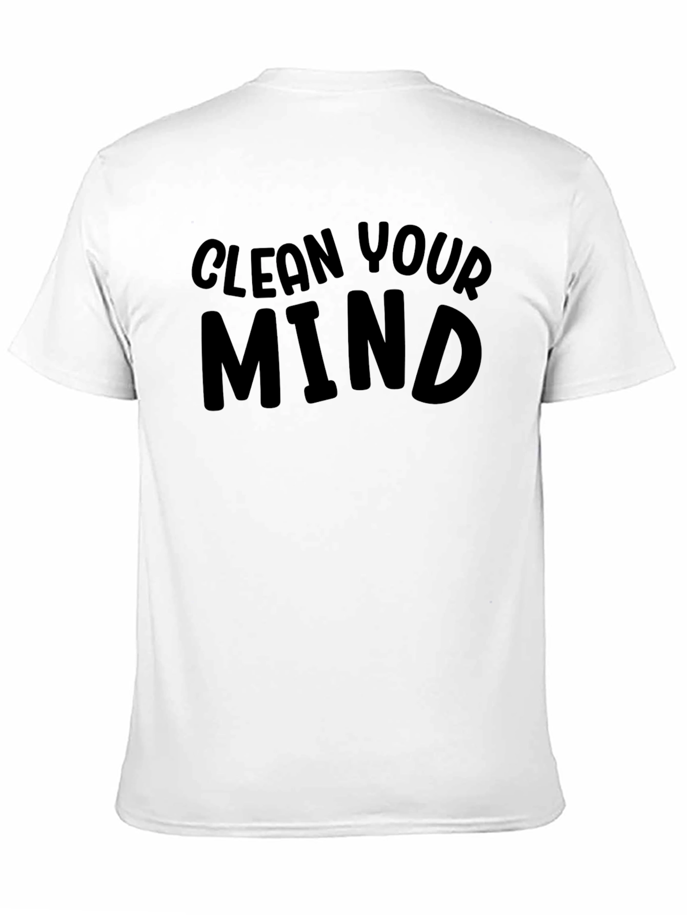 Black Clean Your Mind Graphic Tee view 11