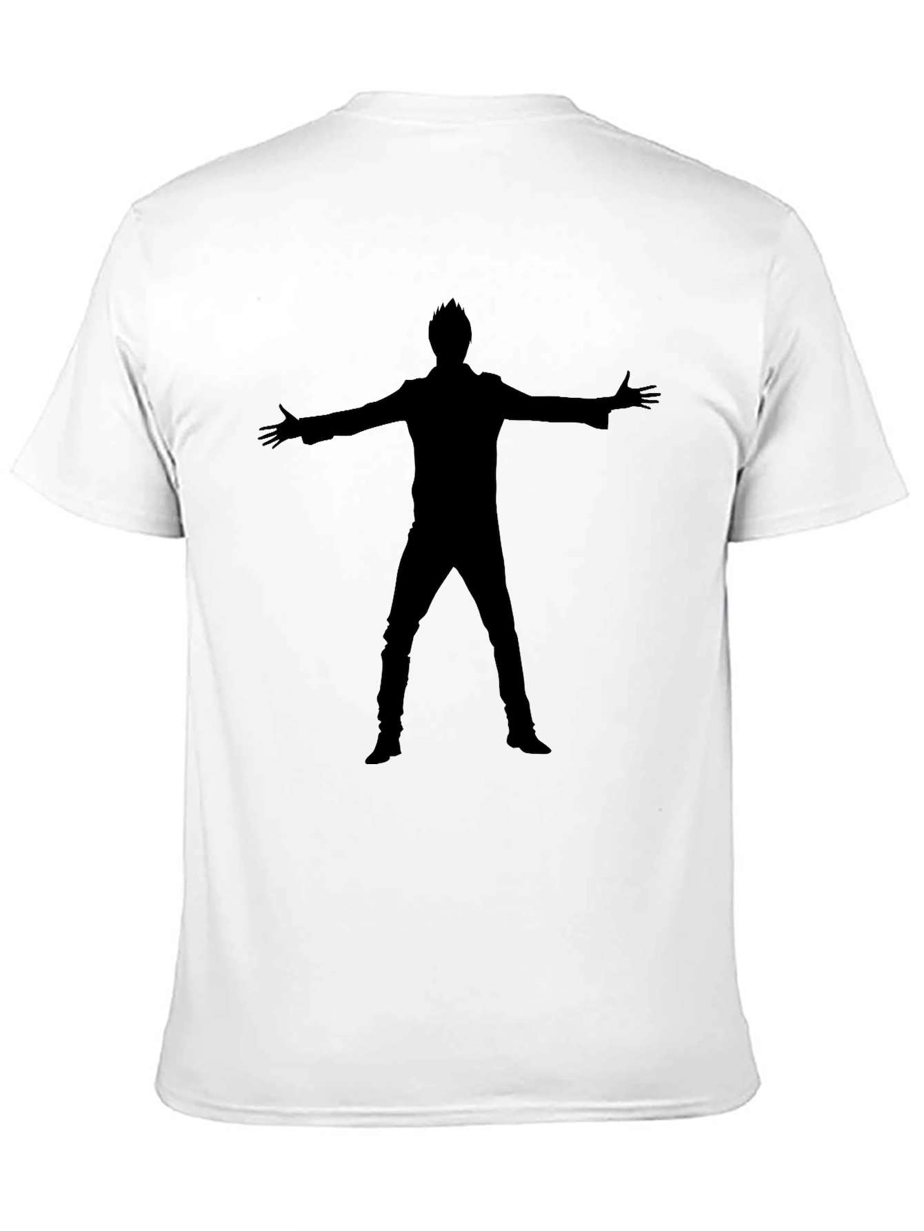 Black Silhouette Man Graphic Tee - Black T-Shirt view 11