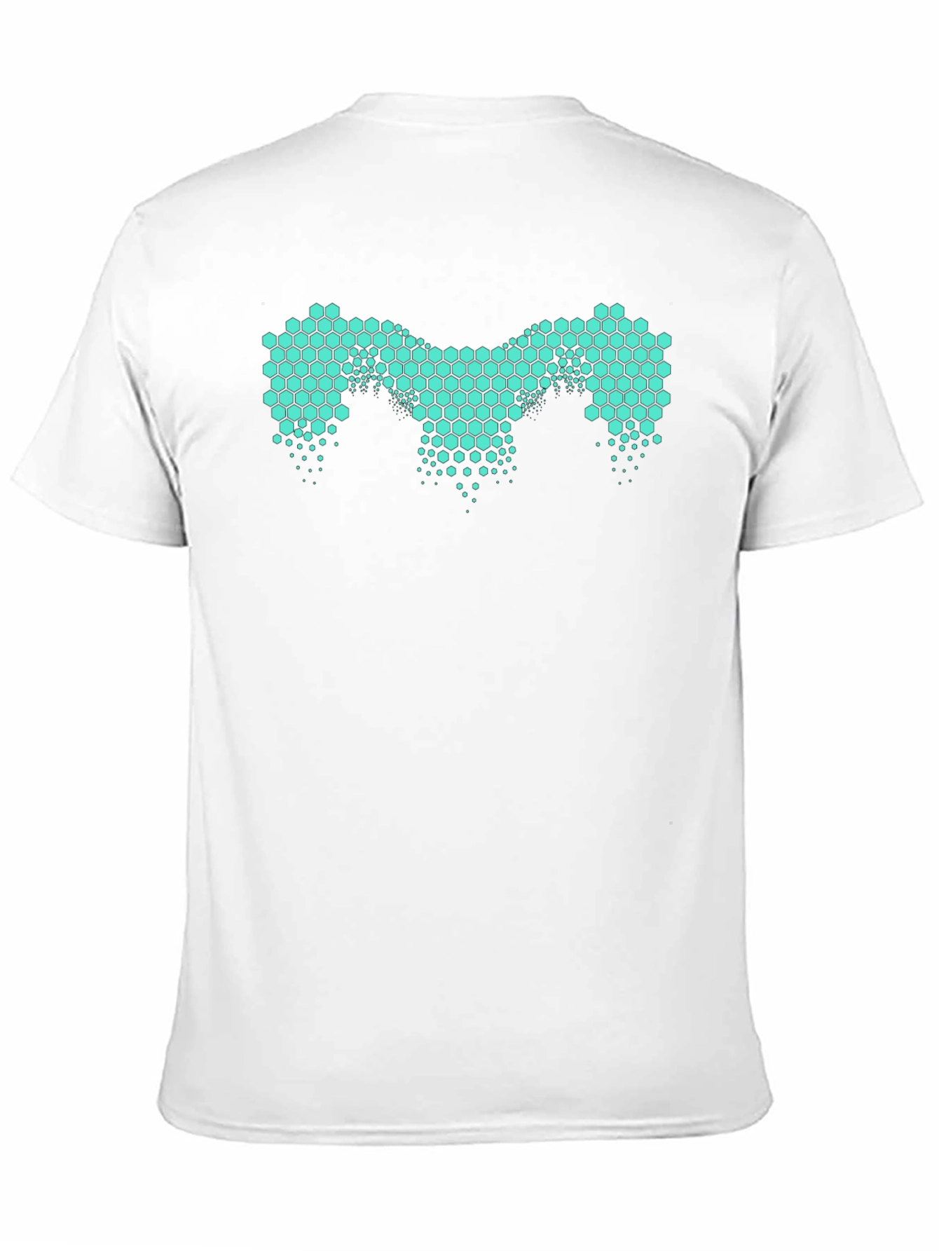 Black Honeycomb Pattern Tee - Modern Design view 11