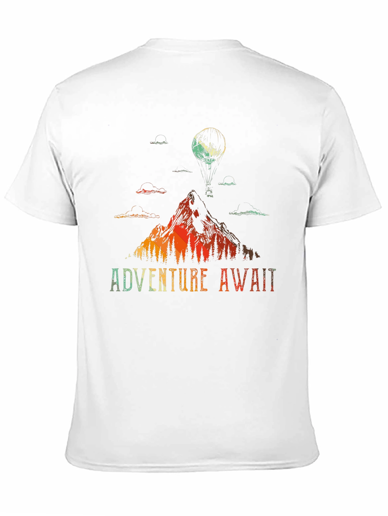 Black Adventure Awaits Graphic Tee view 11