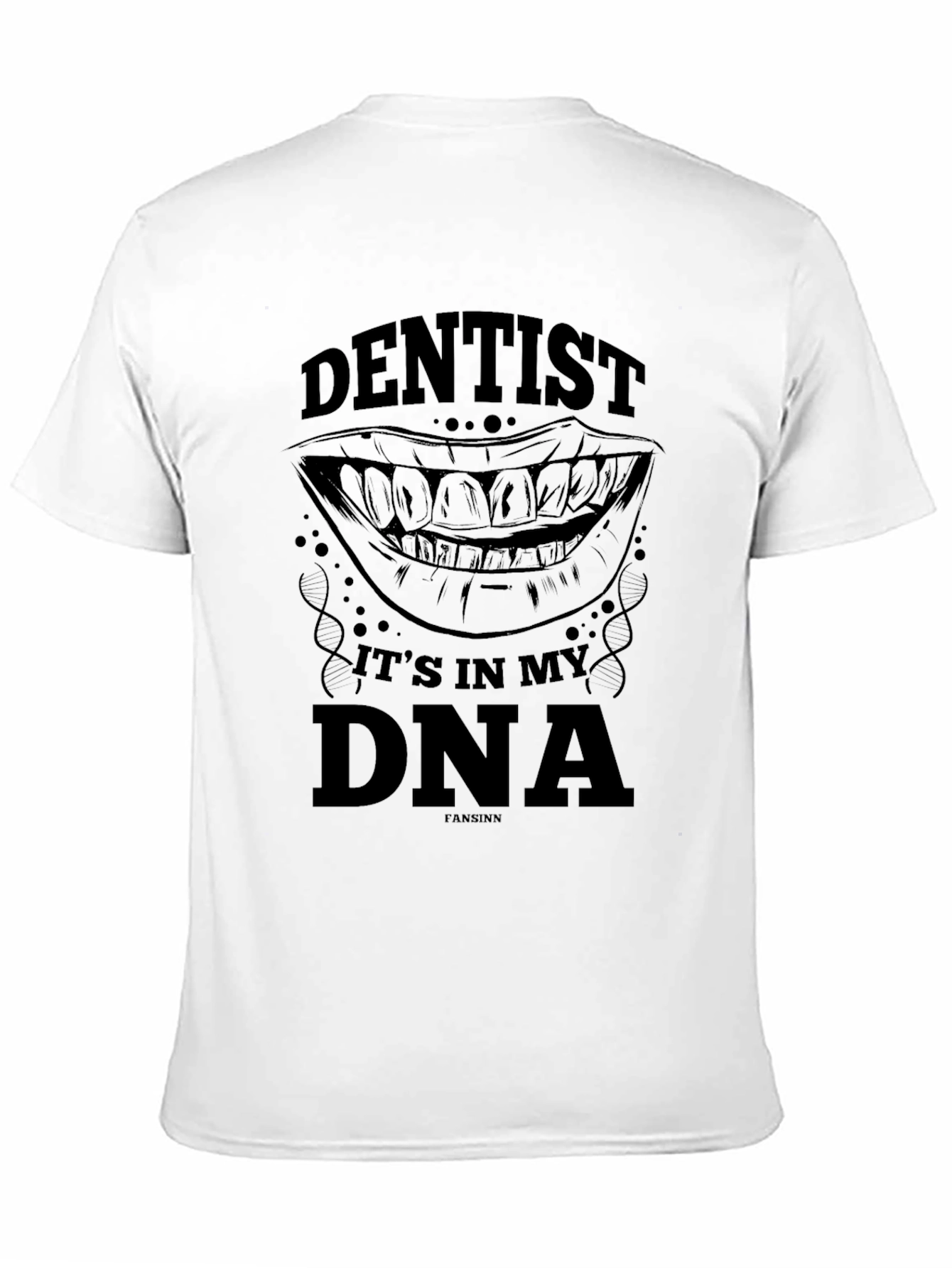 Black Dentist DNA Black Graphic T-Shirt view 11