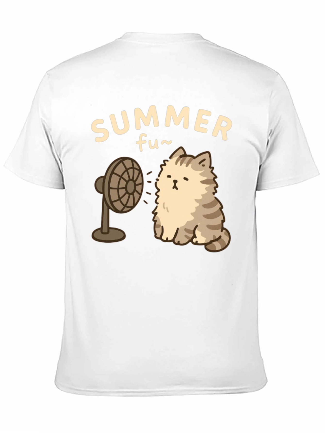 Black Summer Fun Cat T-Shirt view 11