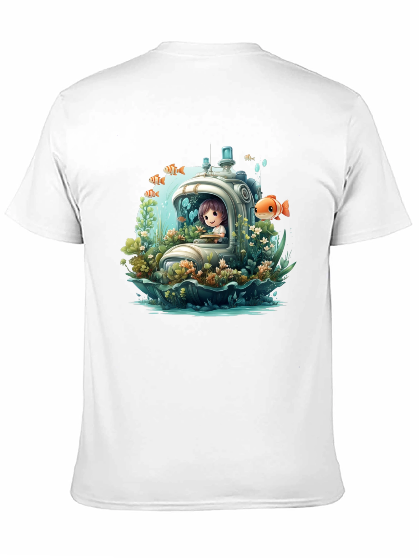 Black Underwater Adventure T-Shirt view 11