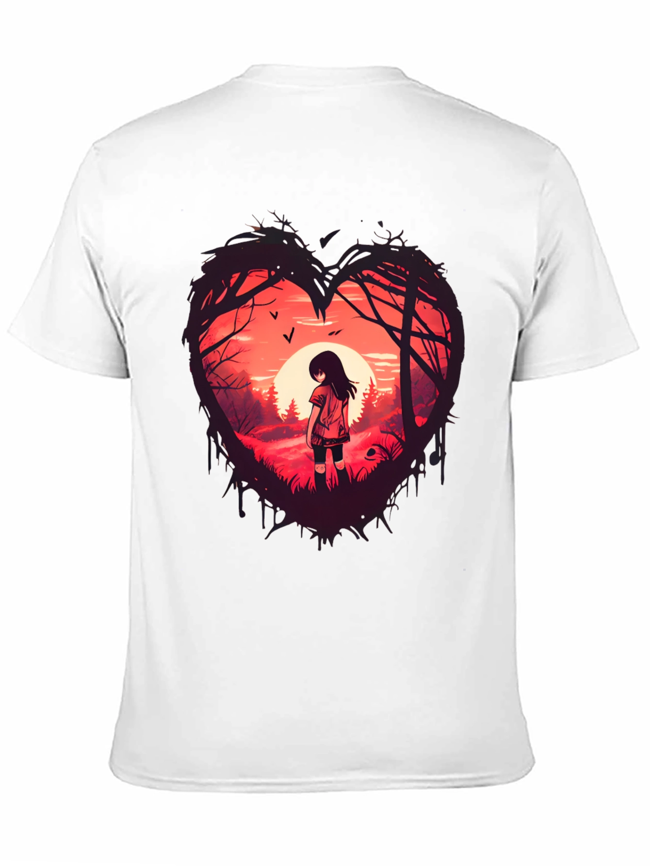 Black Heart of the Forest Tee - Unique Graphic Print view 11