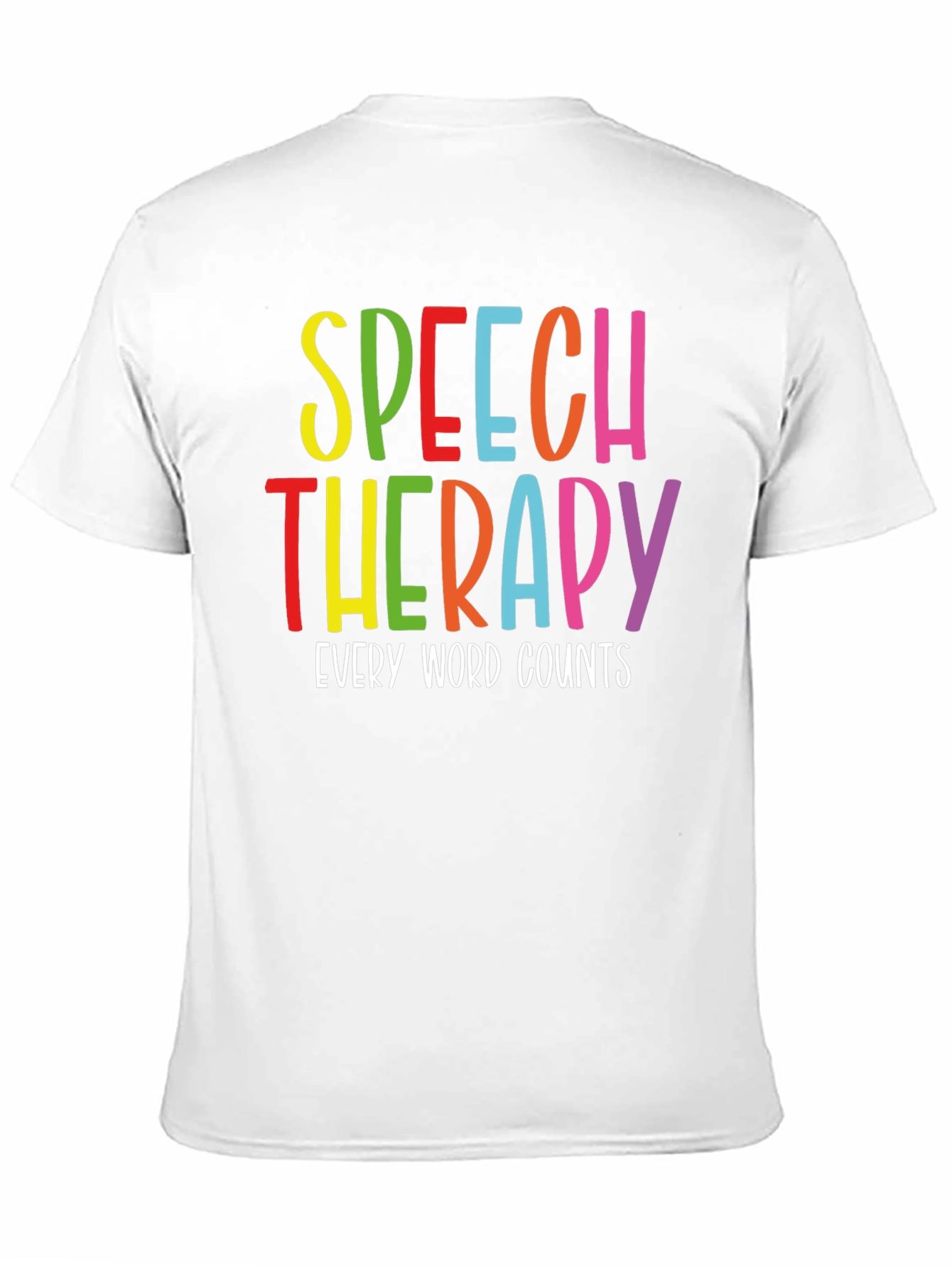 Black Speech Therapy T-Shirt - Every Word Counts view 11