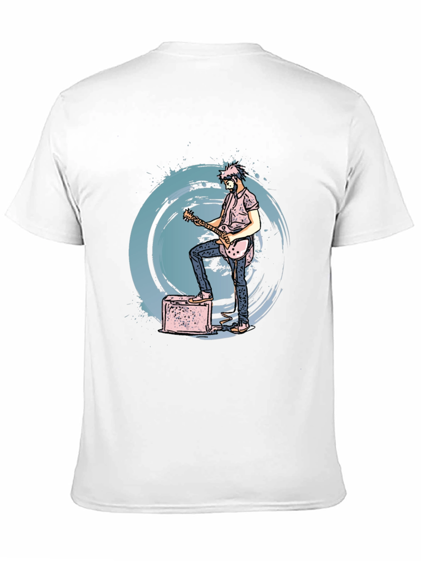 Black Guitarist Graphic Tee - Rock Concert Style view 11