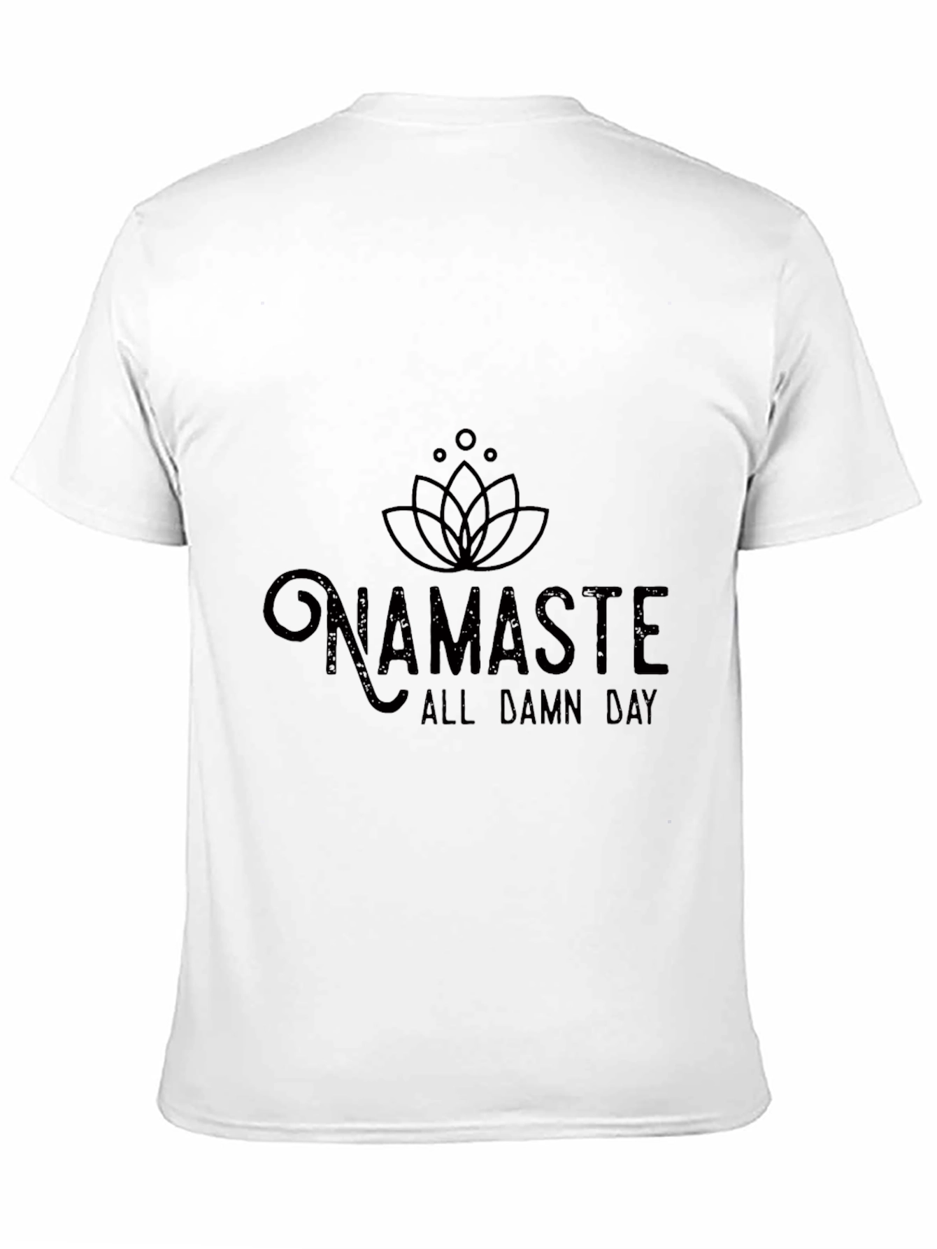 Black Namaste All Damn Day Graphic Tee view 11