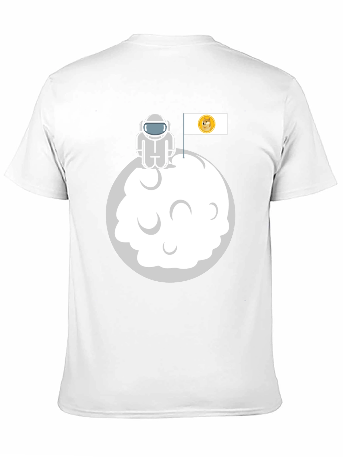 Black Doge Moon Landing Black Graphic Tee view 11