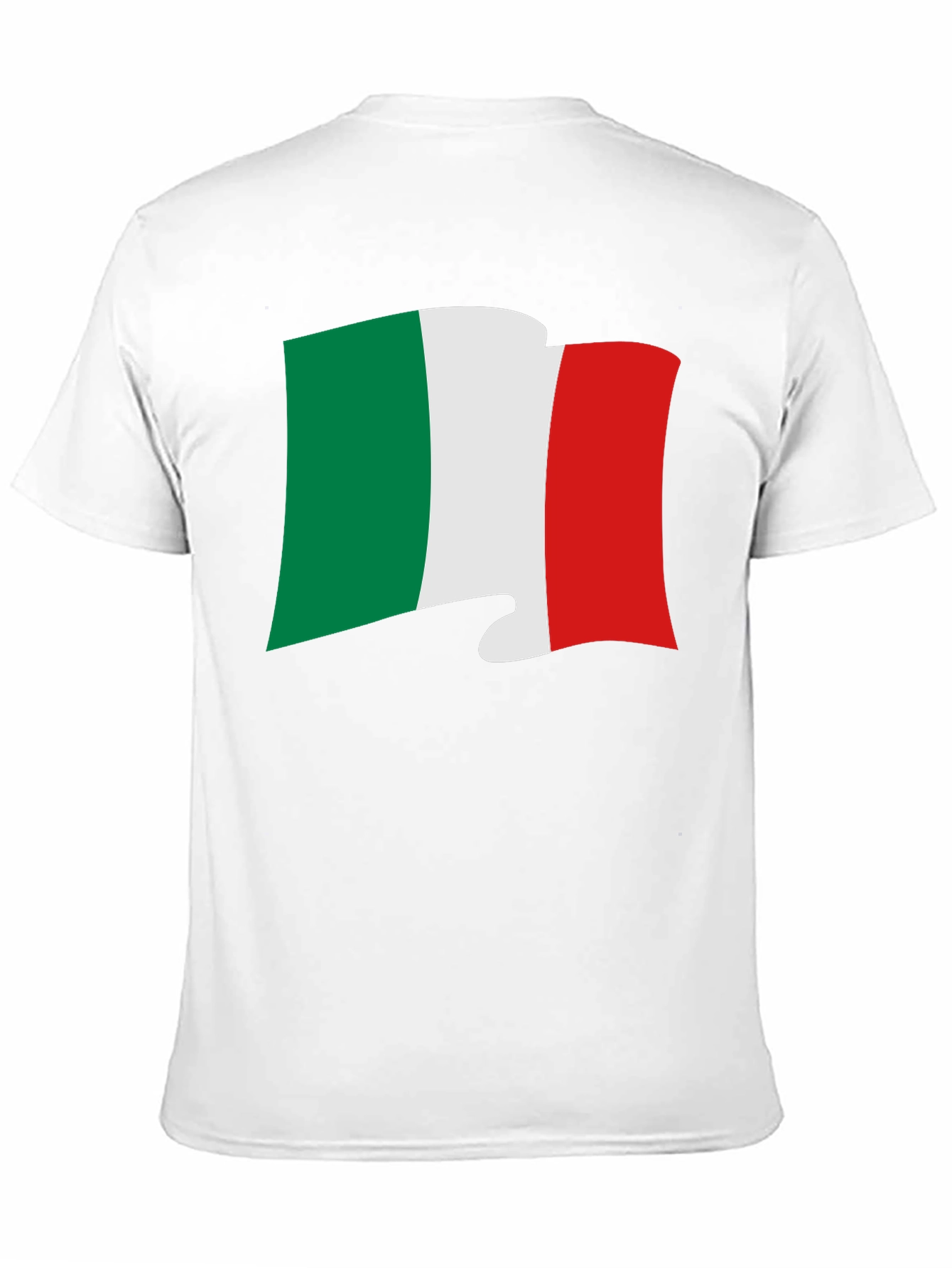 Black Italy Flag Graphic Tee - Black Italian Pride T-Shirt view 11