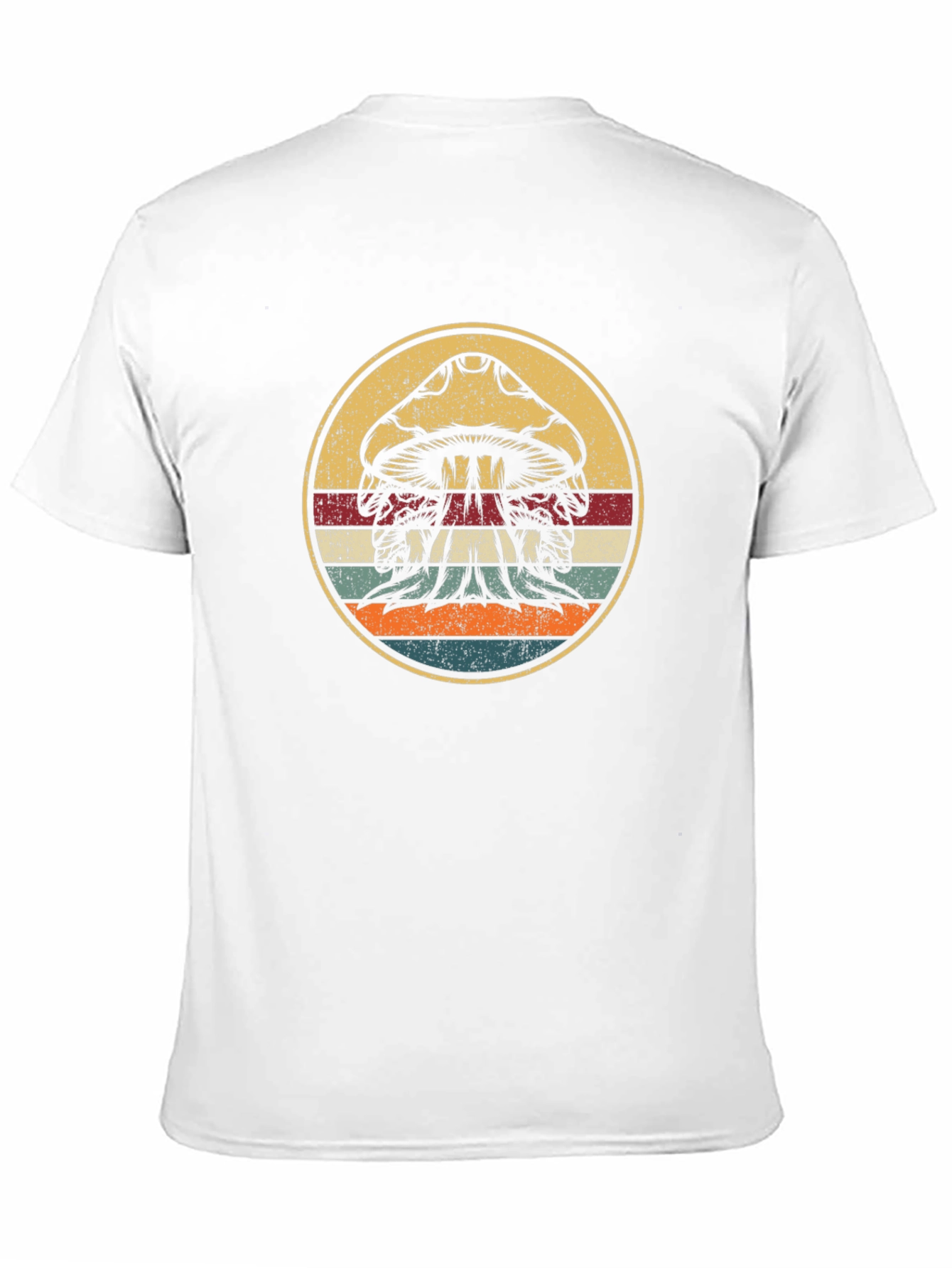 Black Retro Mushroom T-Shirt view 11