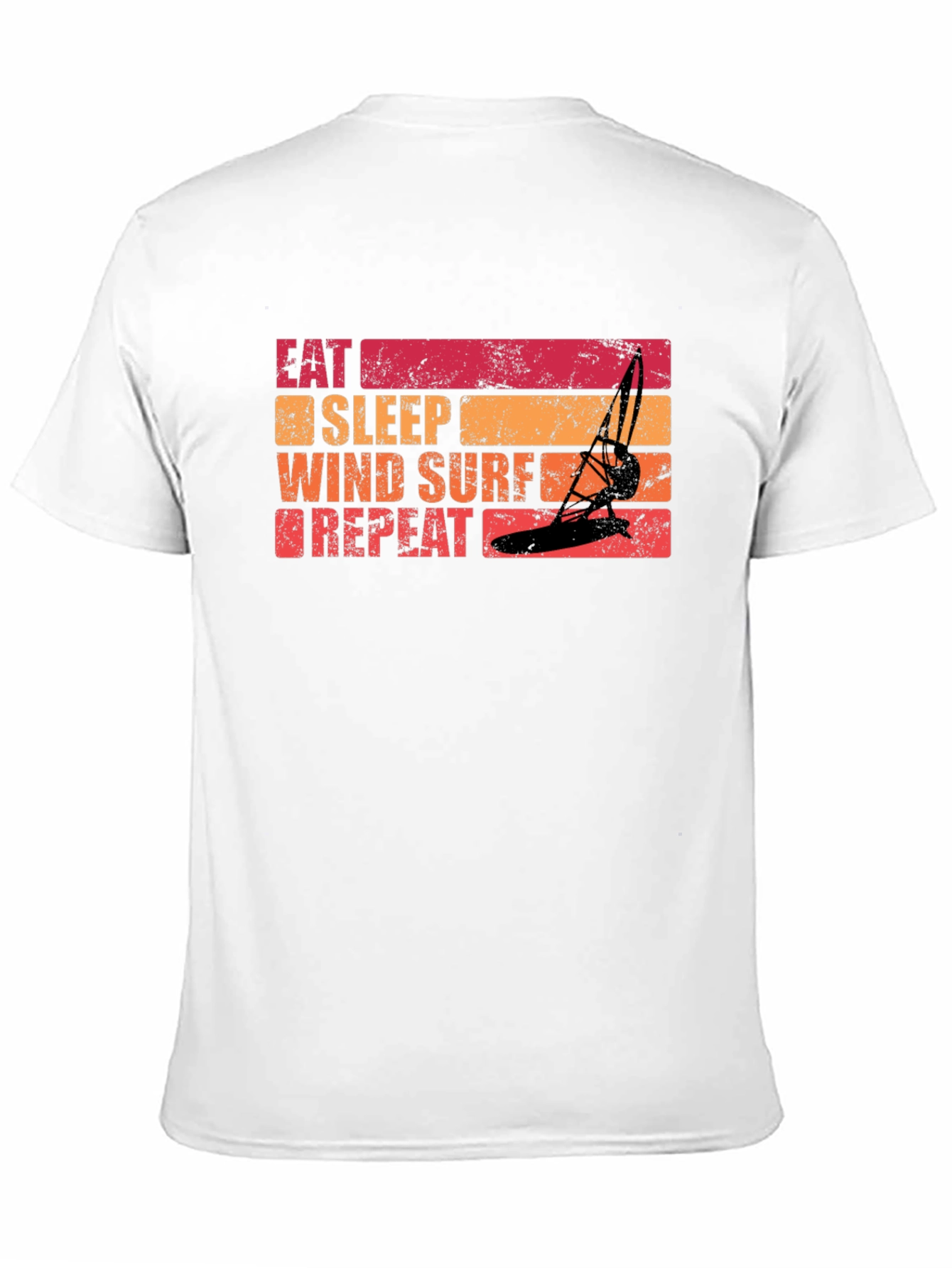 Black Eat Sleep Windsurf Repeat Graphic Tee view 11