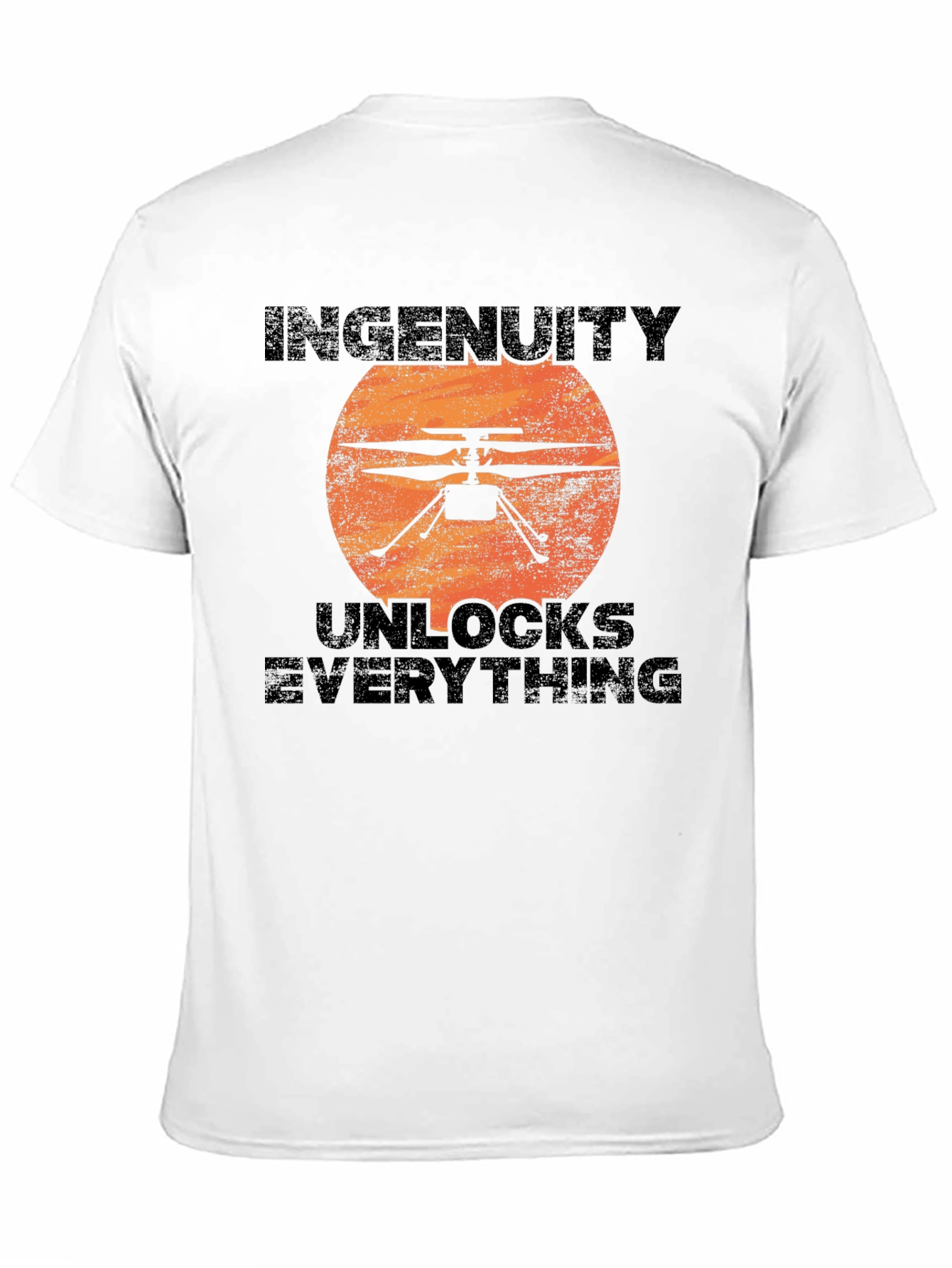 Black Ingenuity Unlocks Everything Black T-Shirt view 11