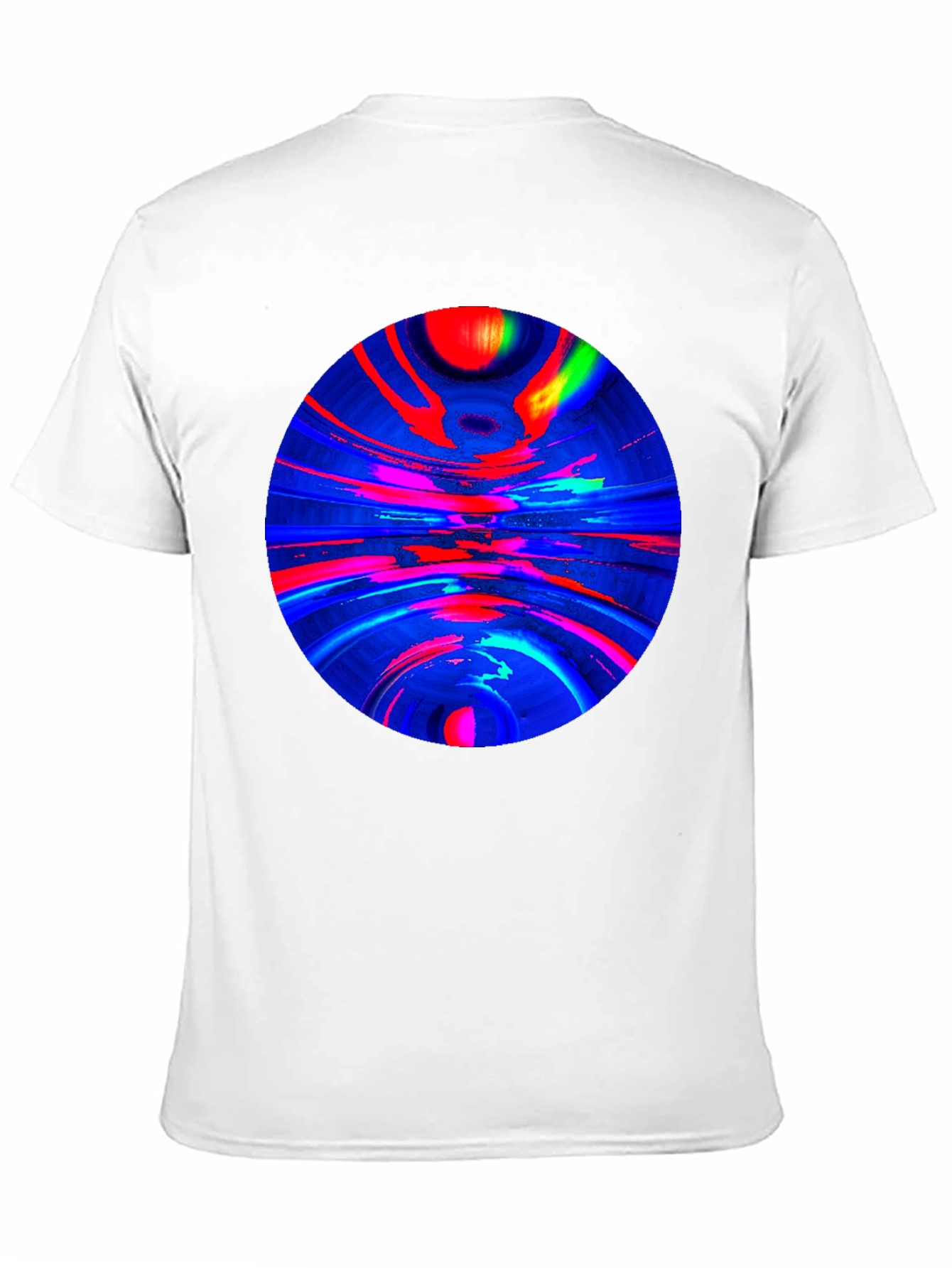 Black Abstract Circle Graphic T-Shirt view 11