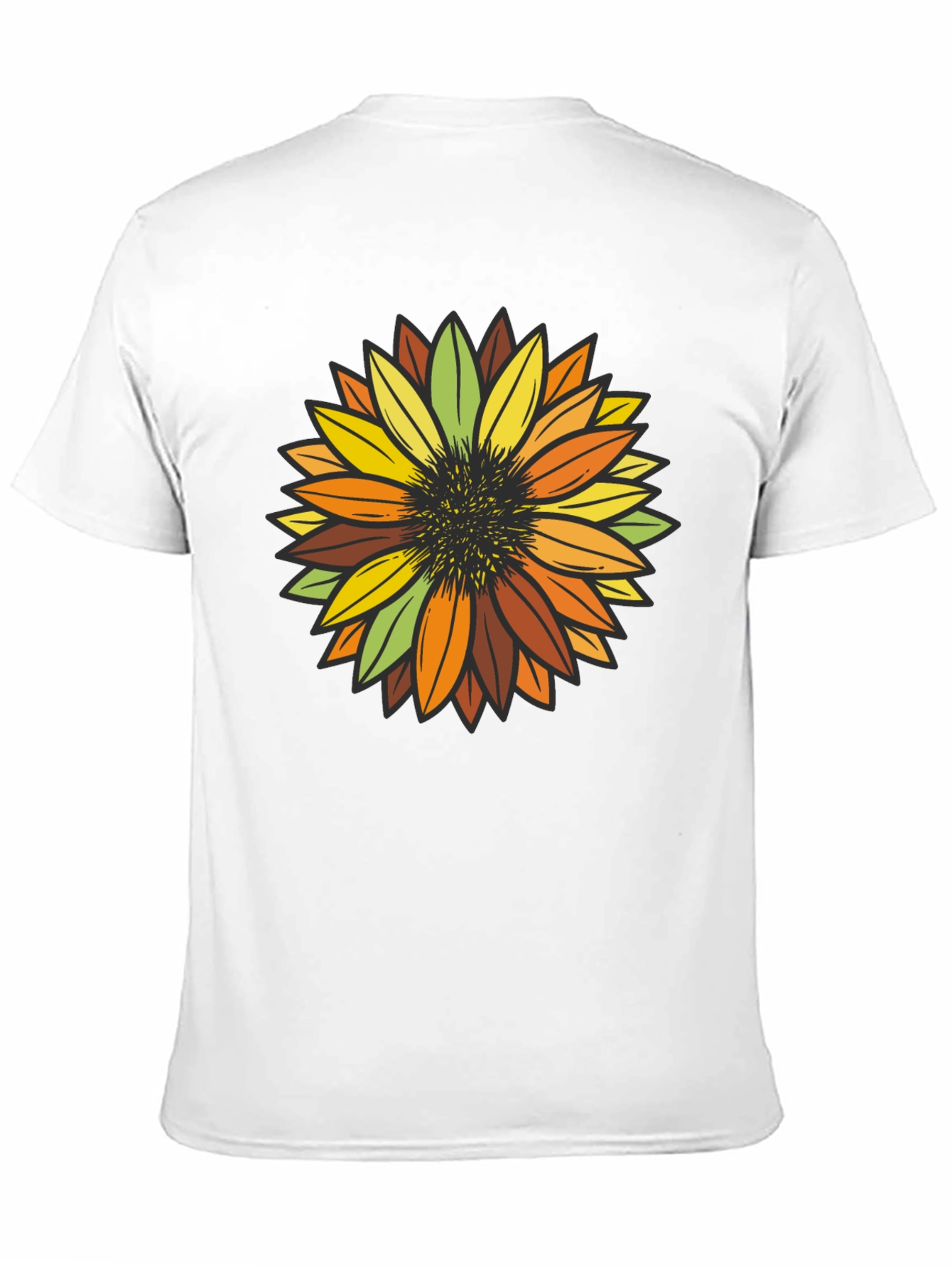 Black Sunflower Graphic Print T-Shirt view 11